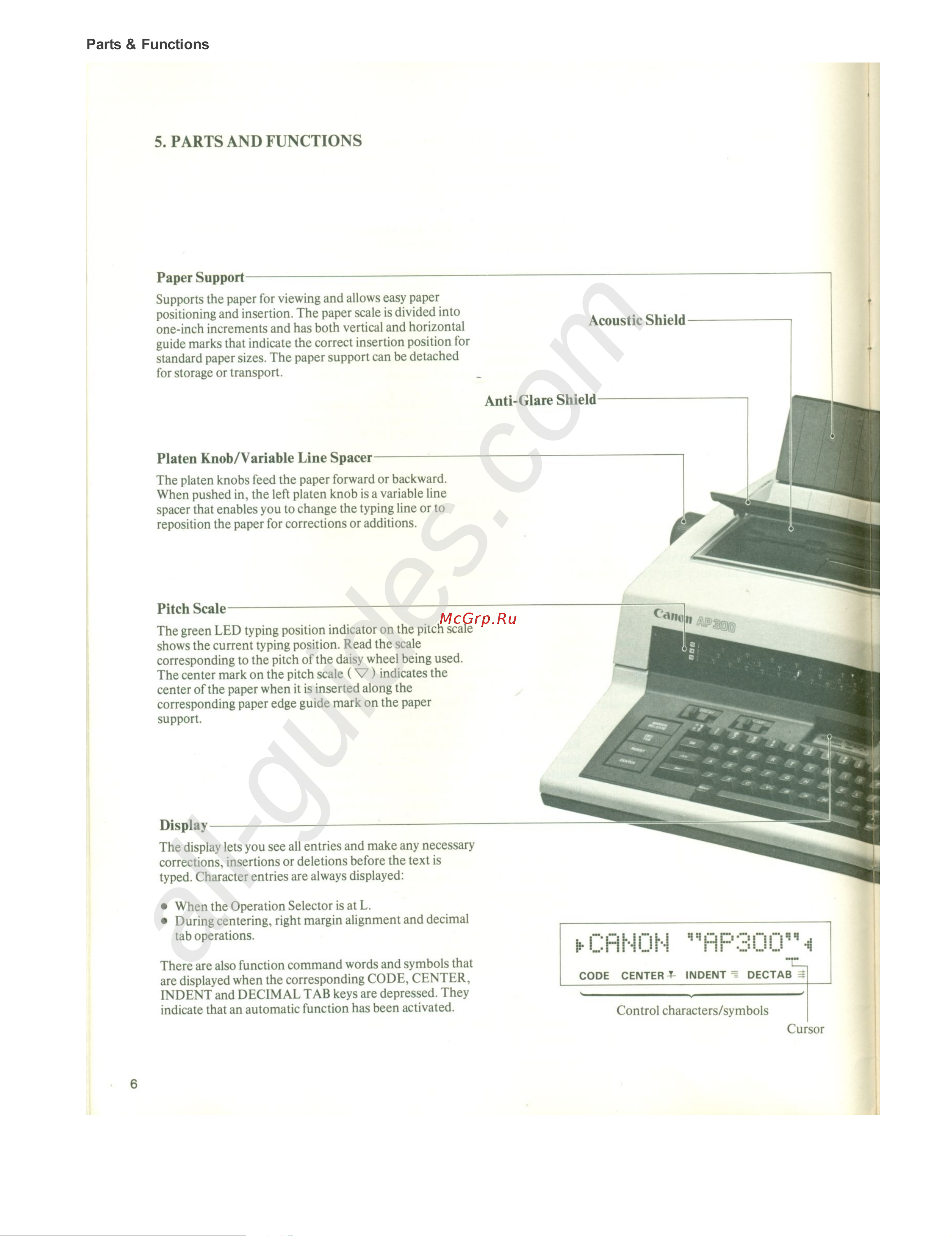 Avision AP30 000-1051A-0KG Руководство по эксплуатации онлайн [6/27] 885185