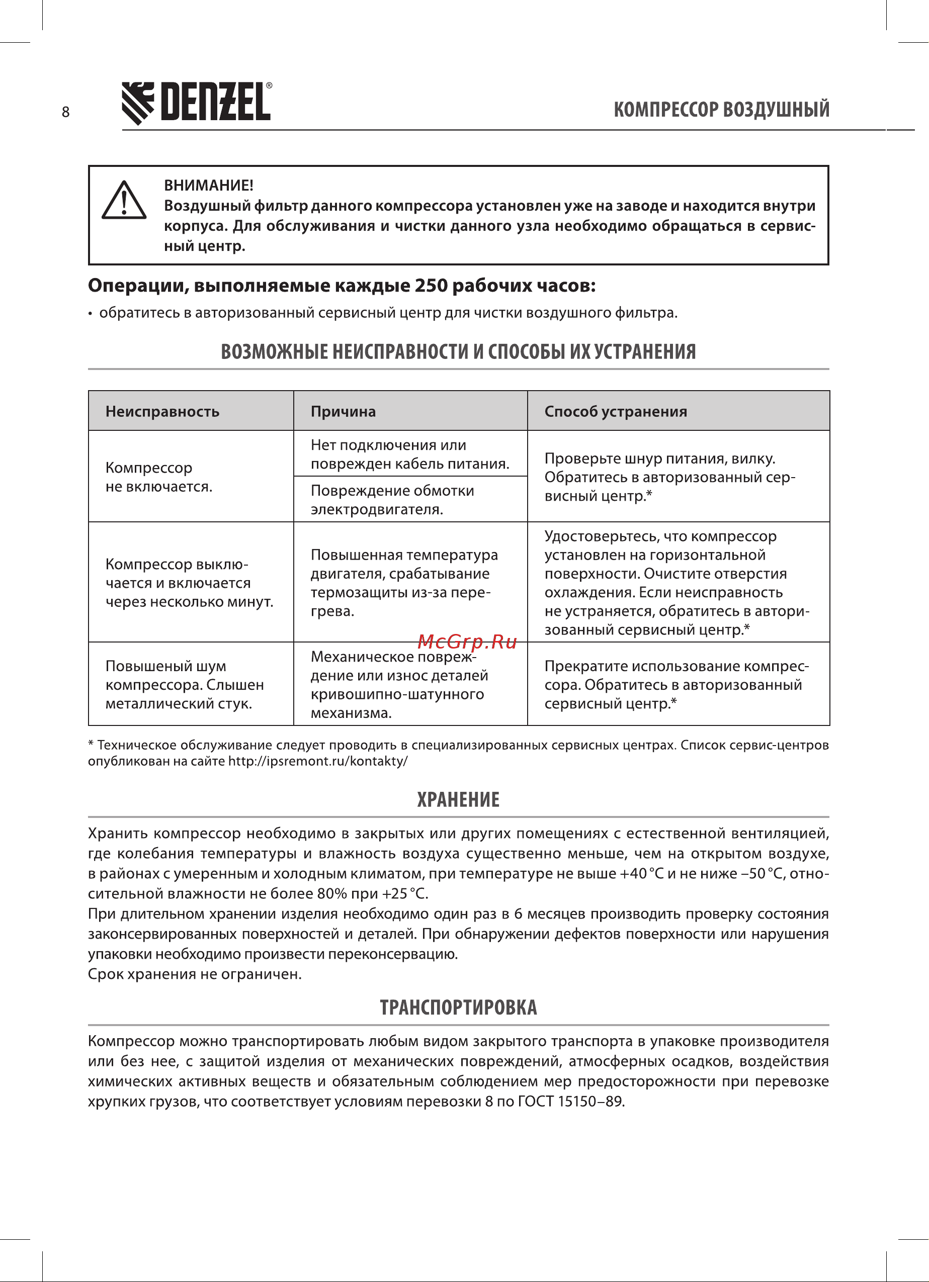 Denzel DL1100 Руководство по эксплуатации онлайн [8/16] 885229