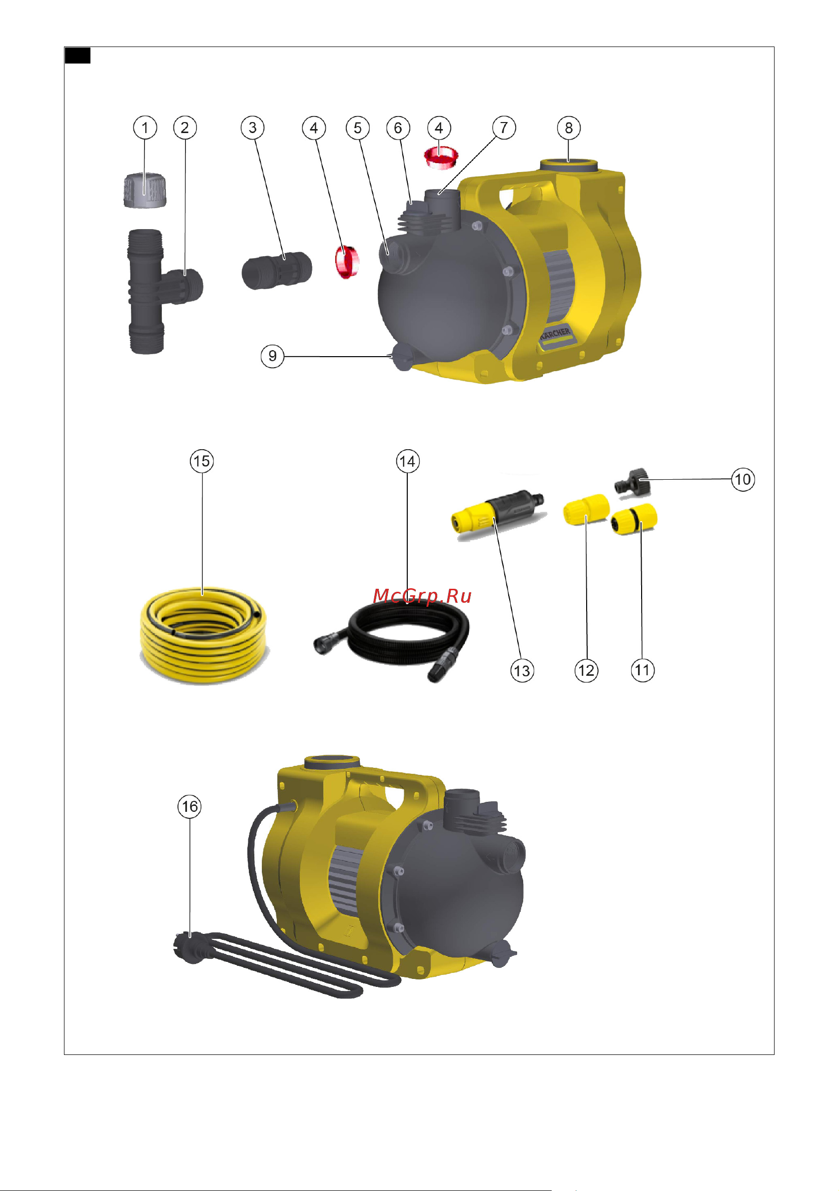 Karcher BP 4.500 Garden Set Plus Руководство по эксплуатации онлайн [2/132] 885328
