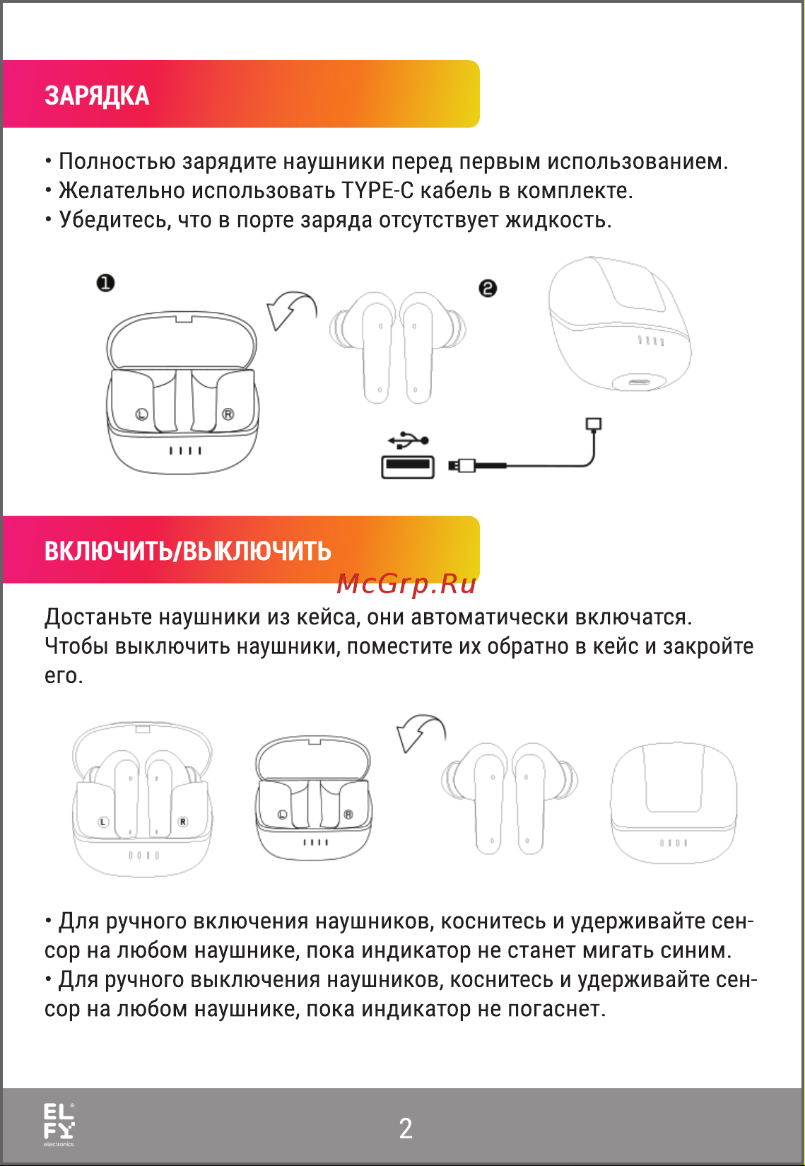 ELFY EPA-SLIDE-BU-M Руководство по эксплуатации онлайн [2/8] 885444