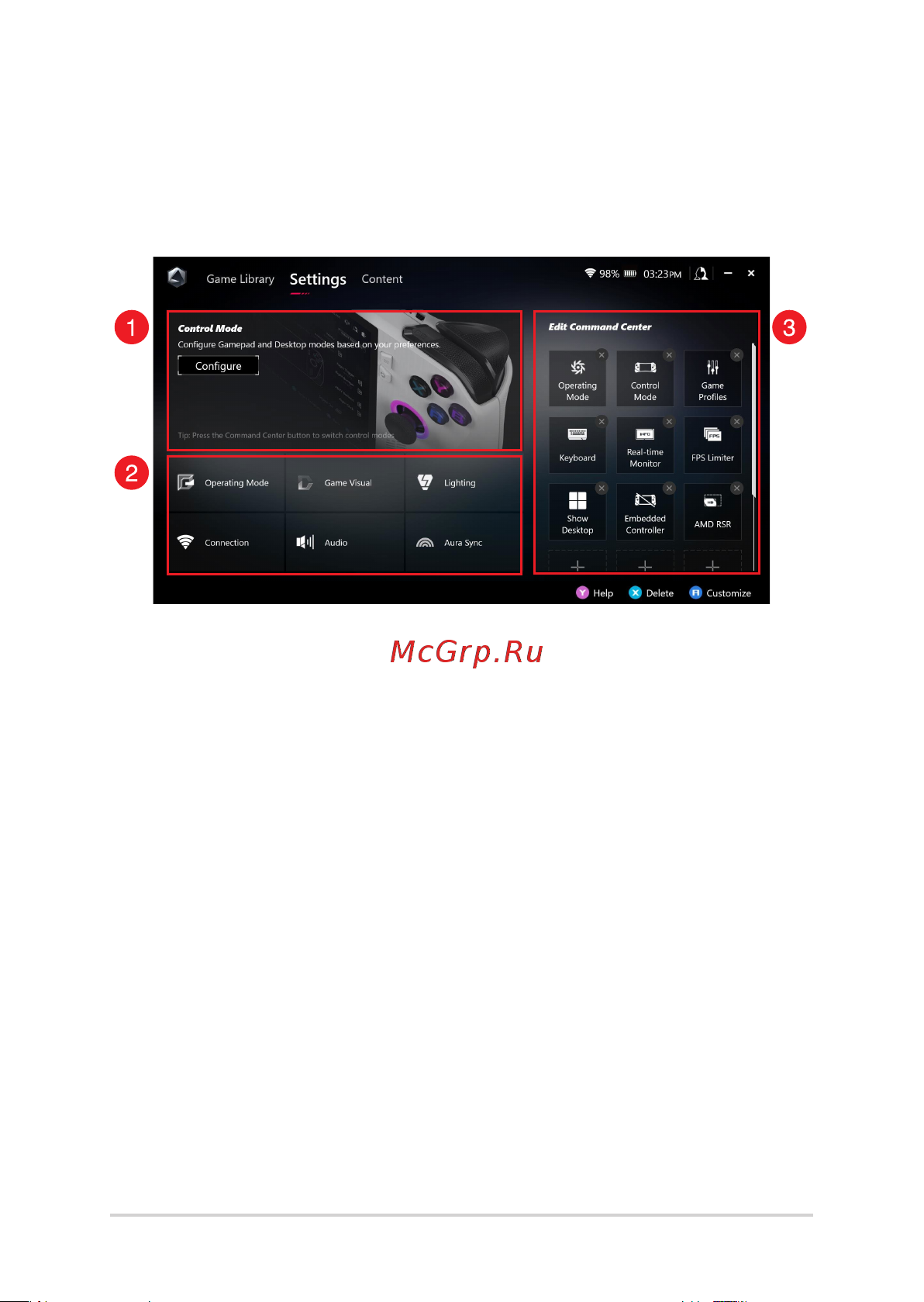 Asus ROG Ally 512GB SSD Руководство по эксплуатации онлайн [28/64] 885711
