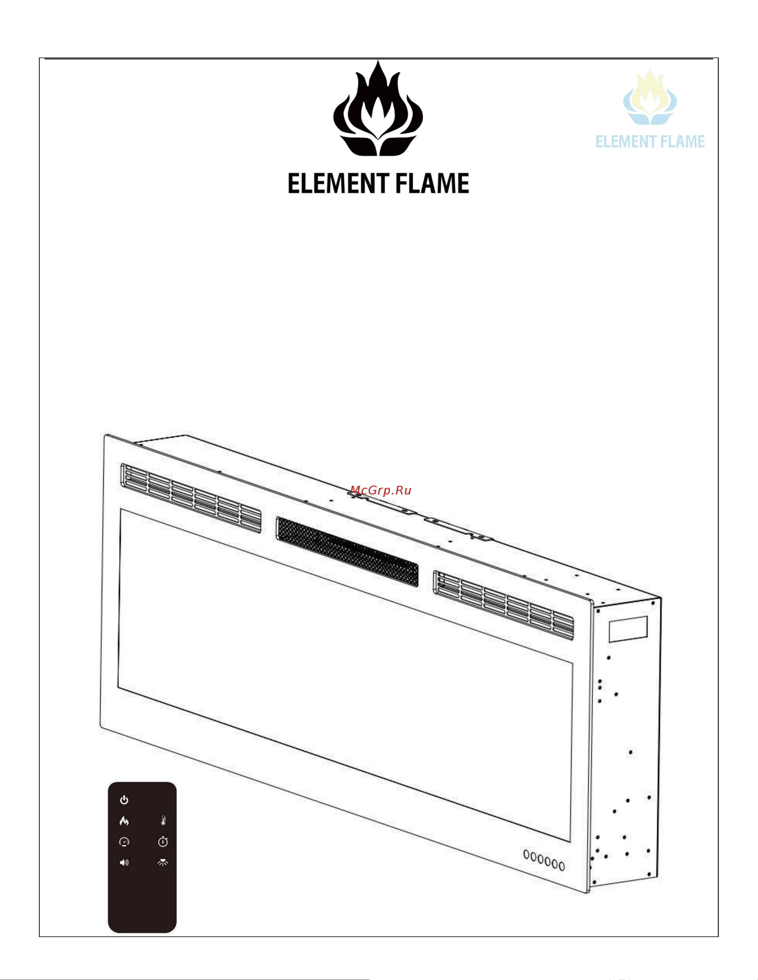 Element Flame Kaiser Boxster 1000 Руководство по эксплуатации онлайн