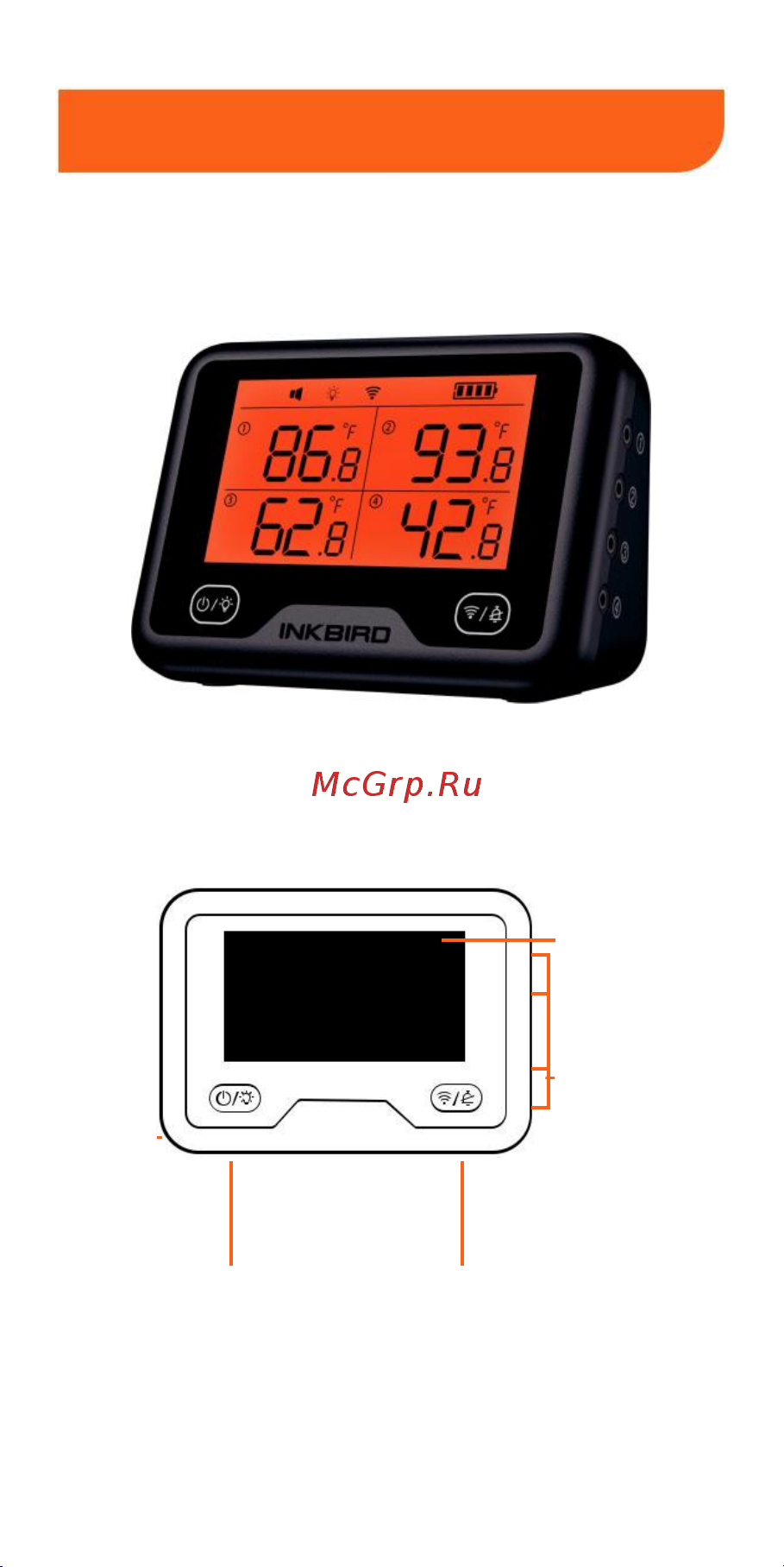 INKBIRD IBBQ-4BW Руководство по эксплуатации онлайн [3/18] 886798