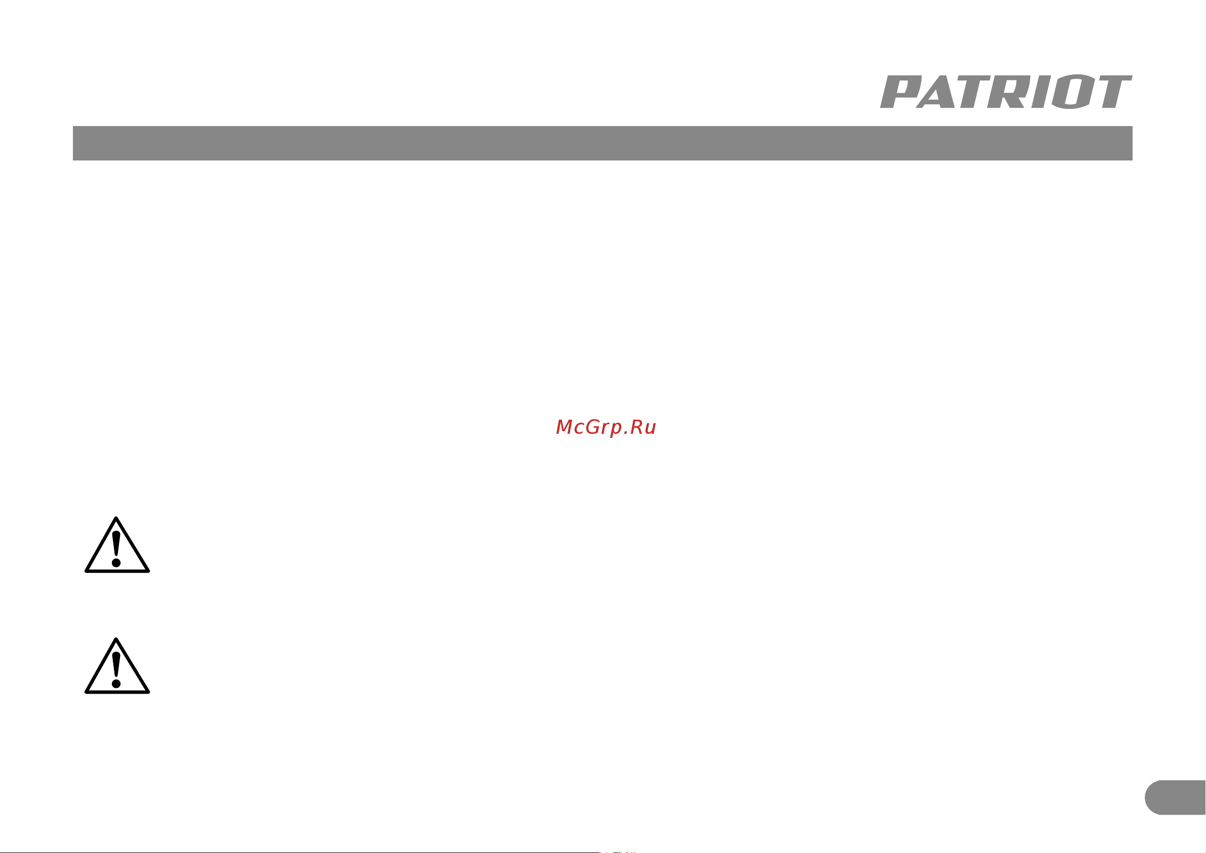 Patriot FS 900 Руководство по эксплуатации онлайн [6/9] 886816