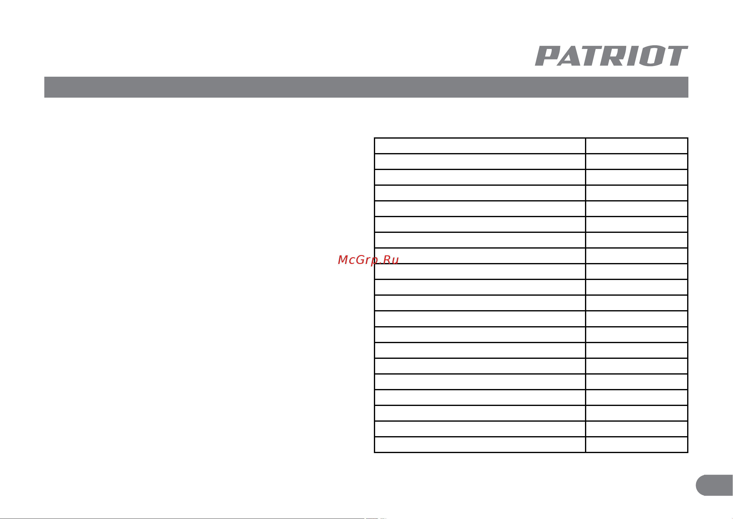 Patriot LM 60 Руководство по эксплуатации онлайн [4/13] 886883