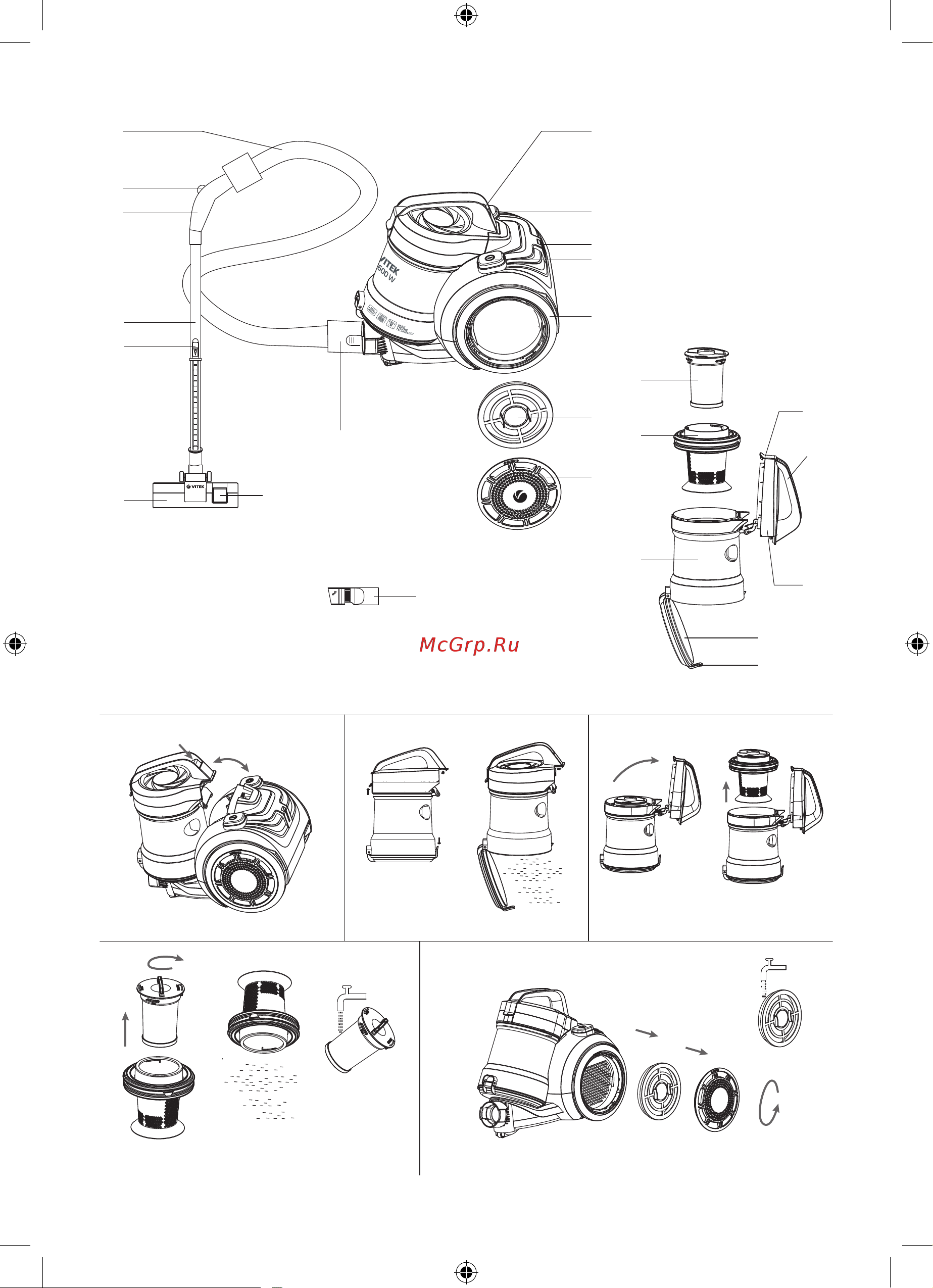 Vitek VT-1838 Руководство по эксплуатации онлайн [2/28] 886931