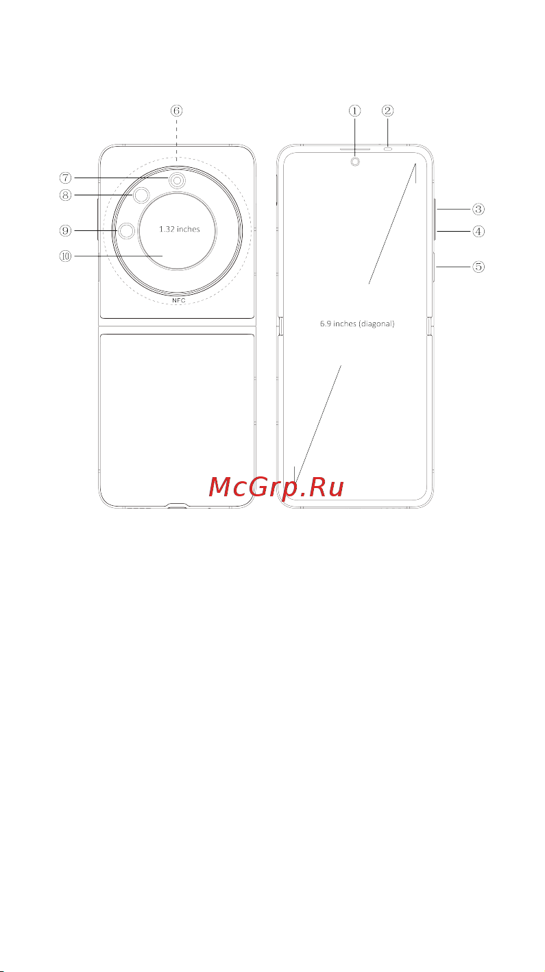 Tecno PHANTOM V Flip 5G 8/256GB Black Руководство по эксплуатации онлайн [4/19] 886939