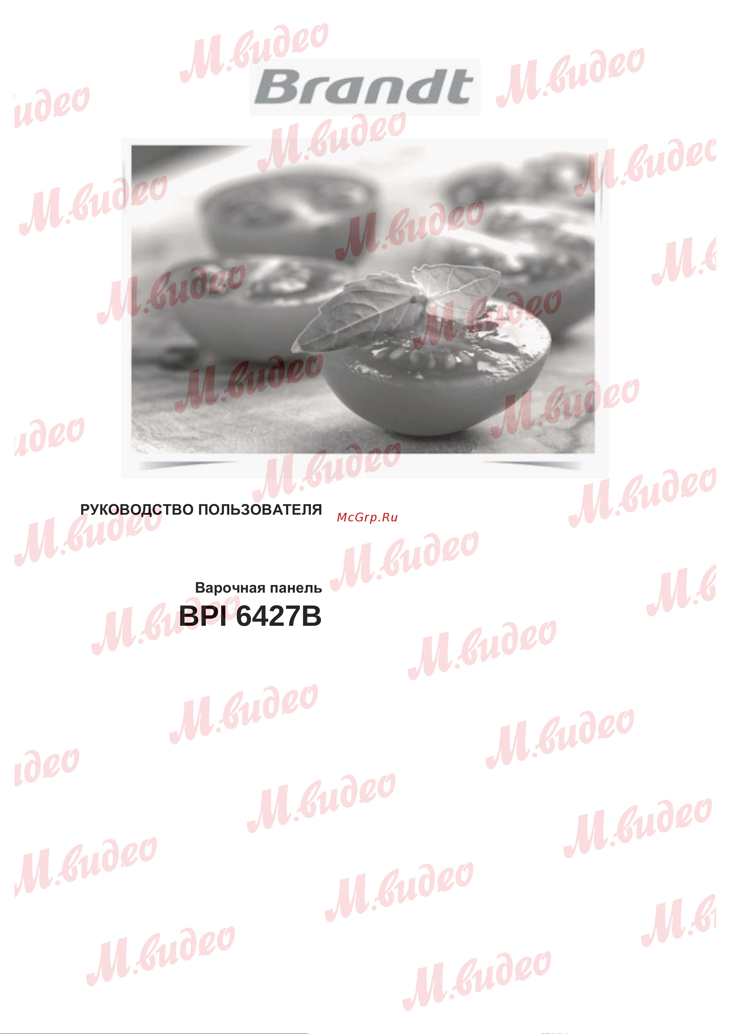Brandt BPI6427B Руководство по эксплуатации онлайн