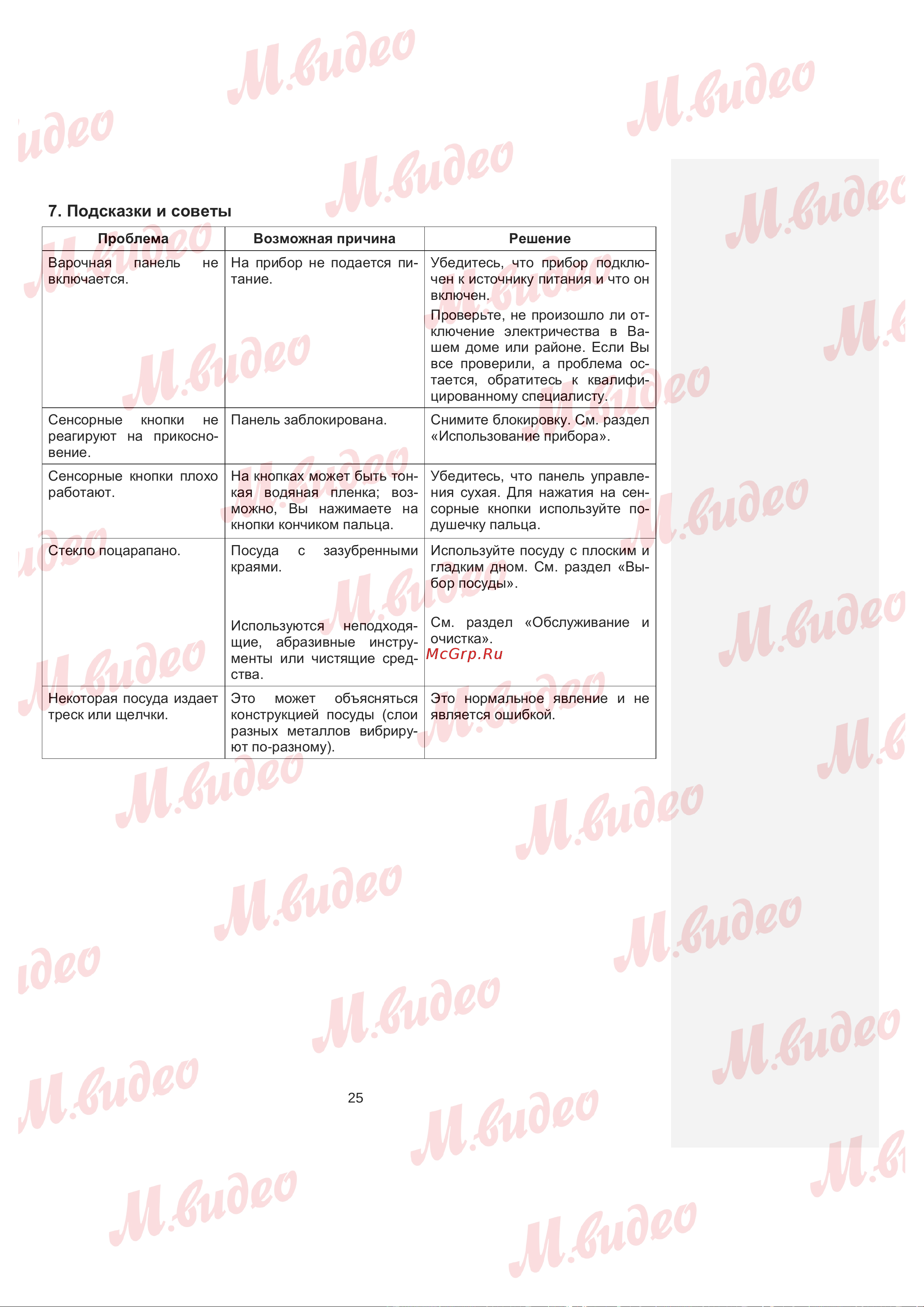 Brandt BPV6420B Руководство по эксплуатации онлайн [25/30] 887196