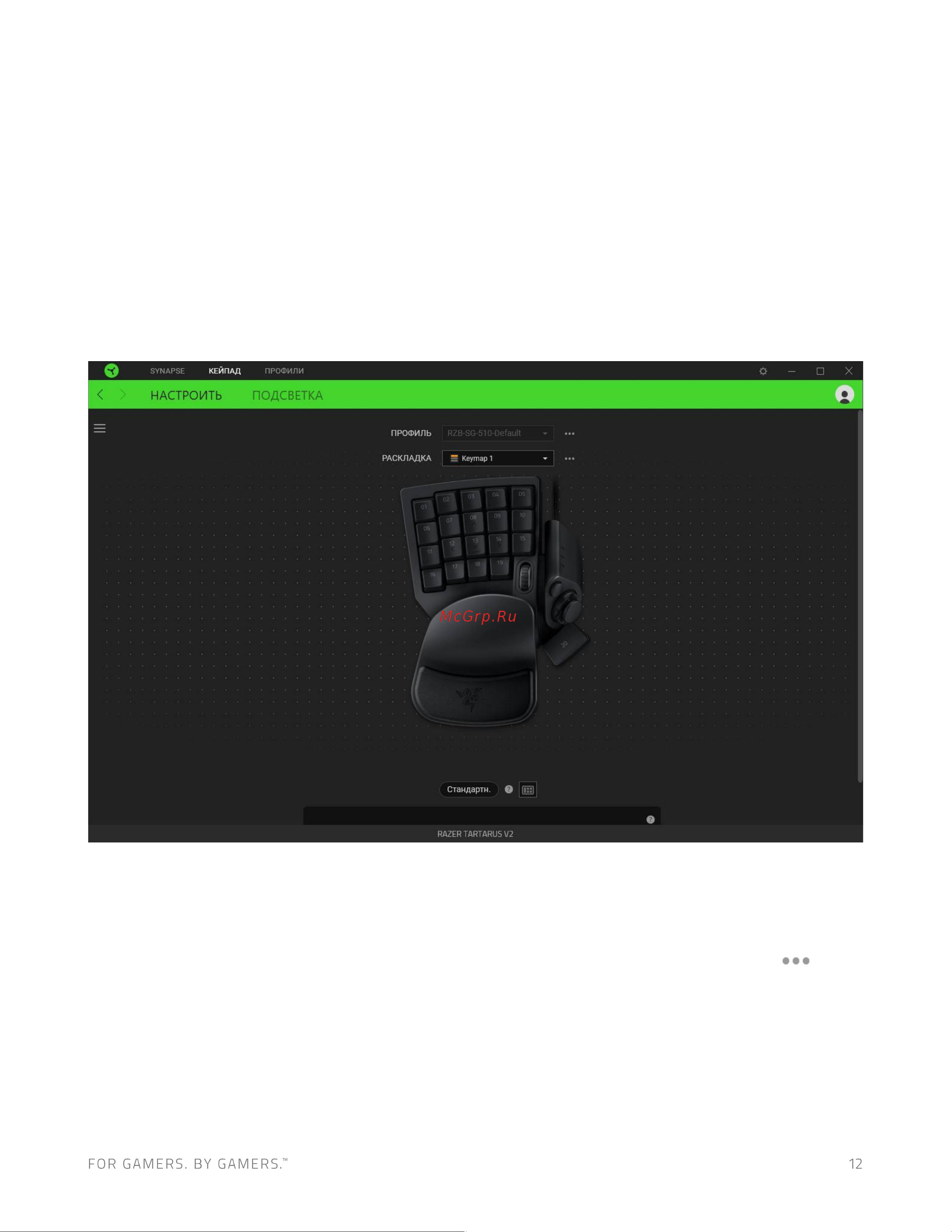Razer Tartarus V2 Mecha (RZ07-02270100-R3M1) Руководство по эксплуатации онлайн [13/28] 887331
