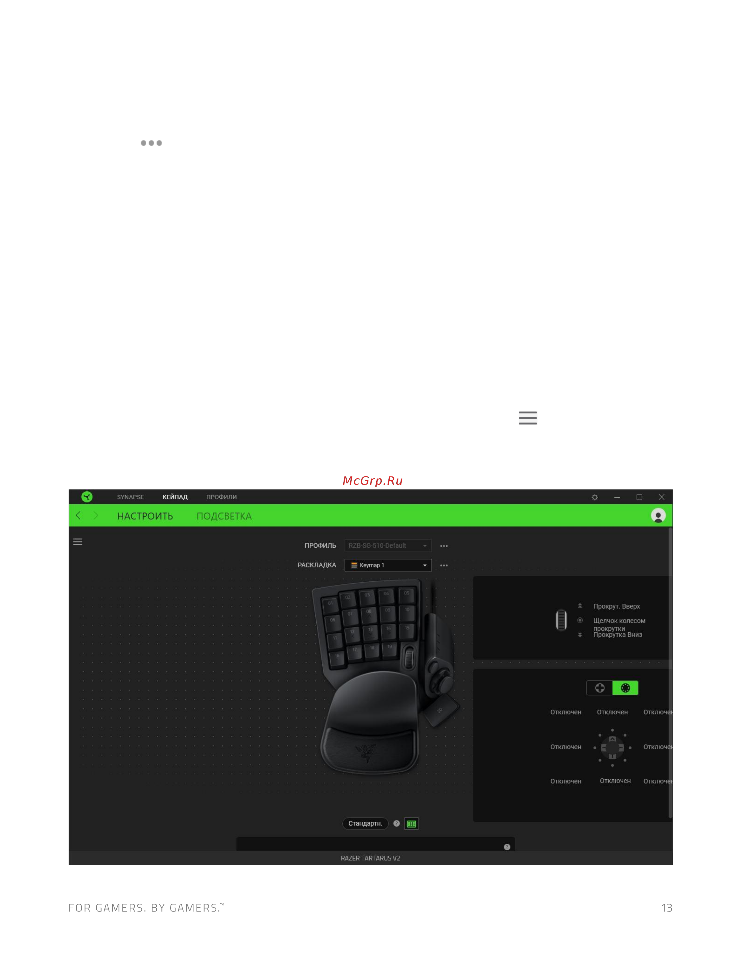 Razer Tartarus V2 Mecha (RZ07-02270100-R3M1) Руководство по эксплуатации онлайн [14/28] 887331