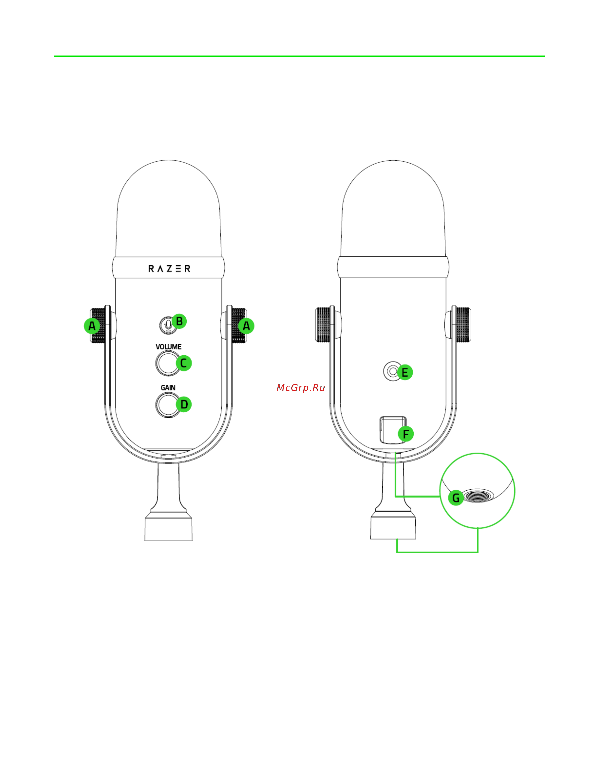 Razer Seiren V2 Pro (RZ19-04040100-R3M1) Руководство по эксплуатации онлайн [4/27] 887359