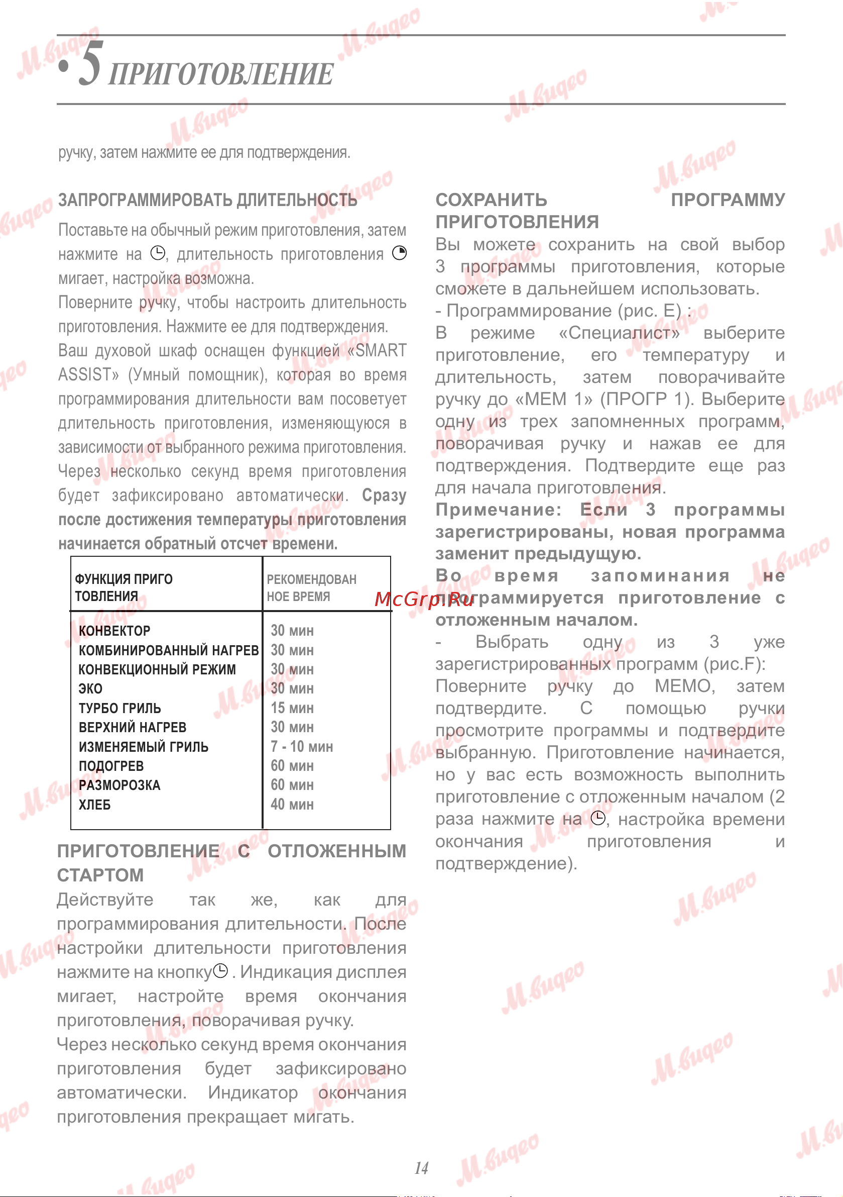 De Dietrich DKP7320A Руководство по эксплуатации онлайн [14/24] 887571