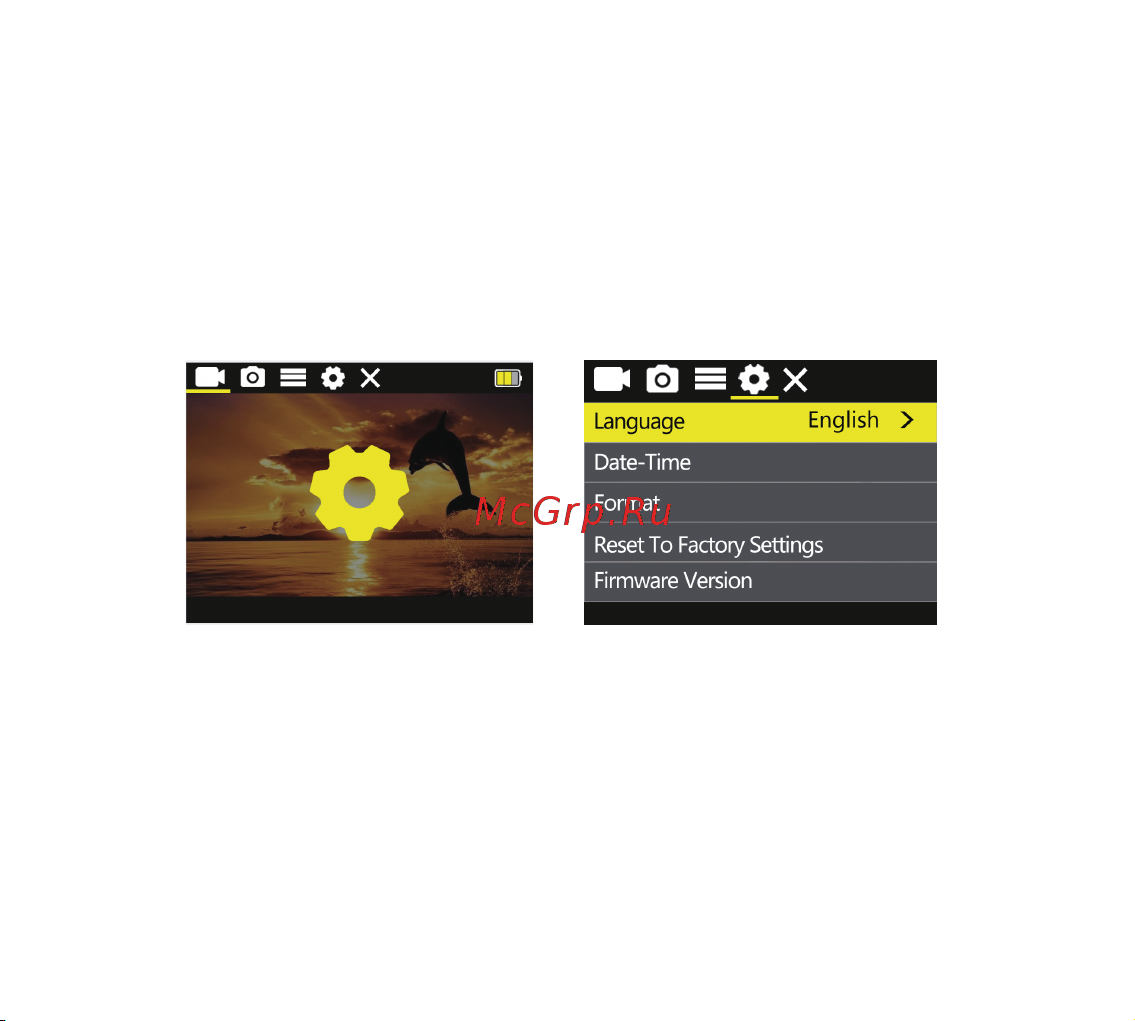 SJCAM SJ4000 DUAL SCREEN Руководство по эксплуатации онлайн [16/48] 888434