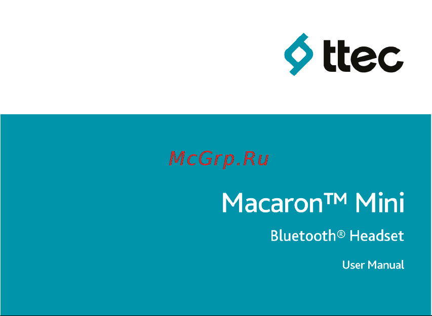 TTEC Makaron Mini Black (2KM101S) Руководство по эксплуатации онлайн