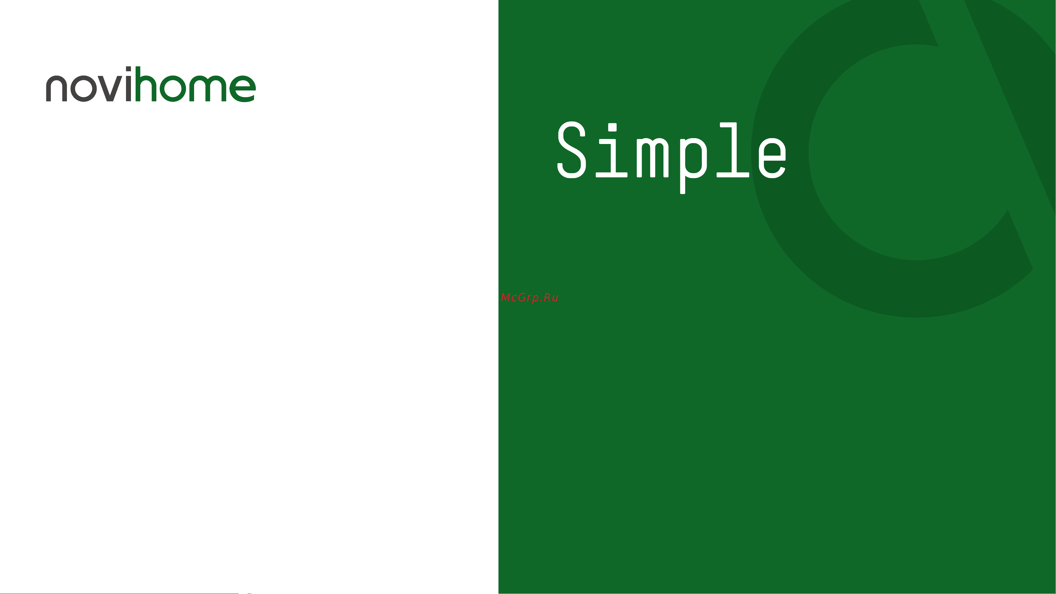 Novihome SIMPLE 7 KIT Руководство по эксплуатации онлайн