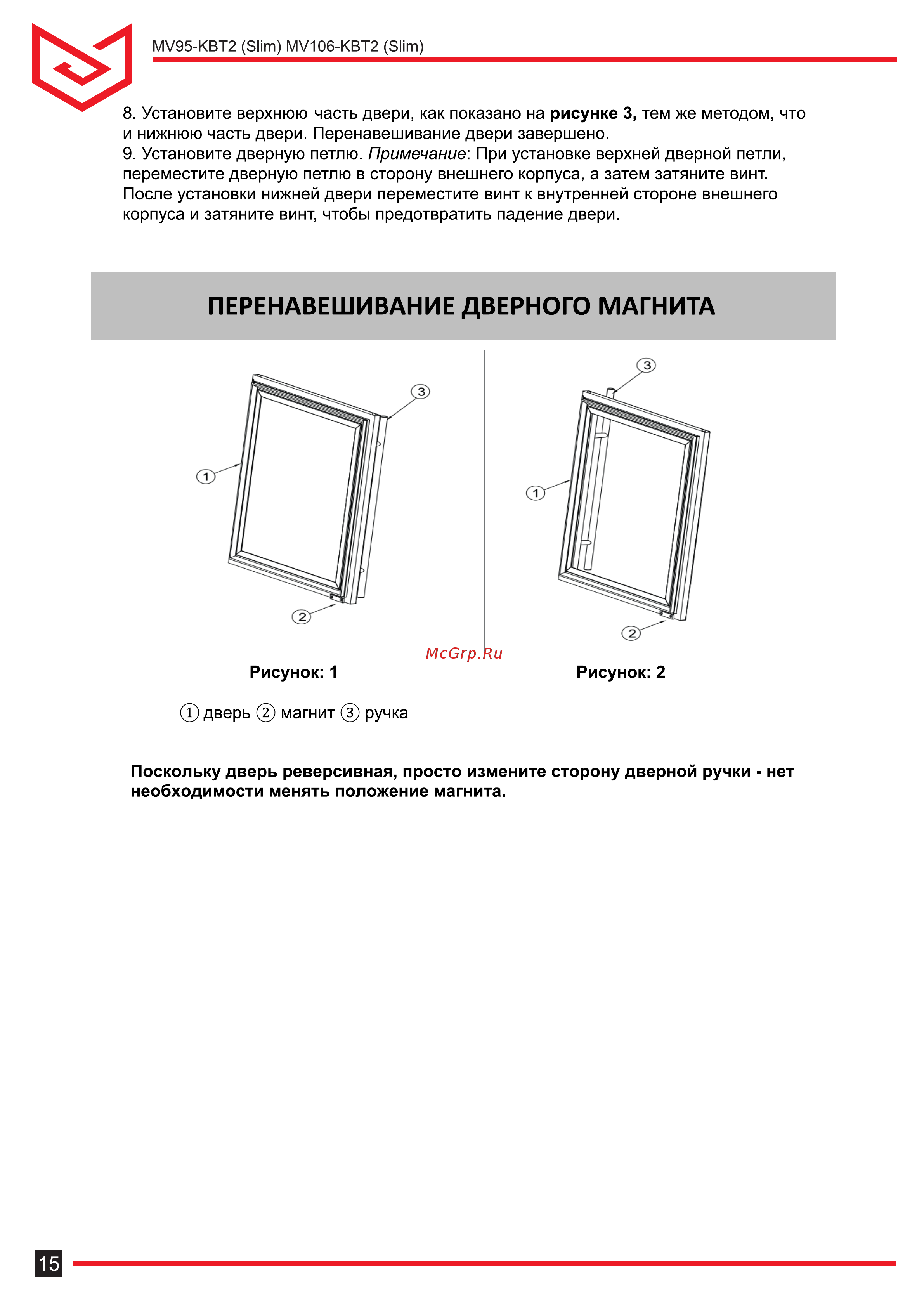 Meyvel MV95-KBT2 (Slim) Руководство по эксплуатации онлайн [15/20] 888758