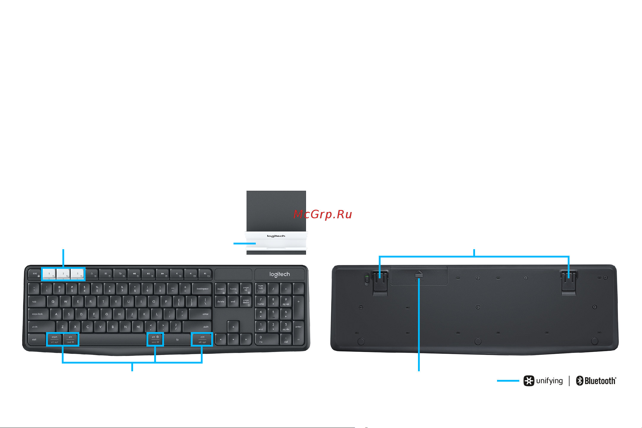 Logitech K375s Multi-Device (русская раскладка) Руководство по эксплуатации онлайн [88/207] 889014