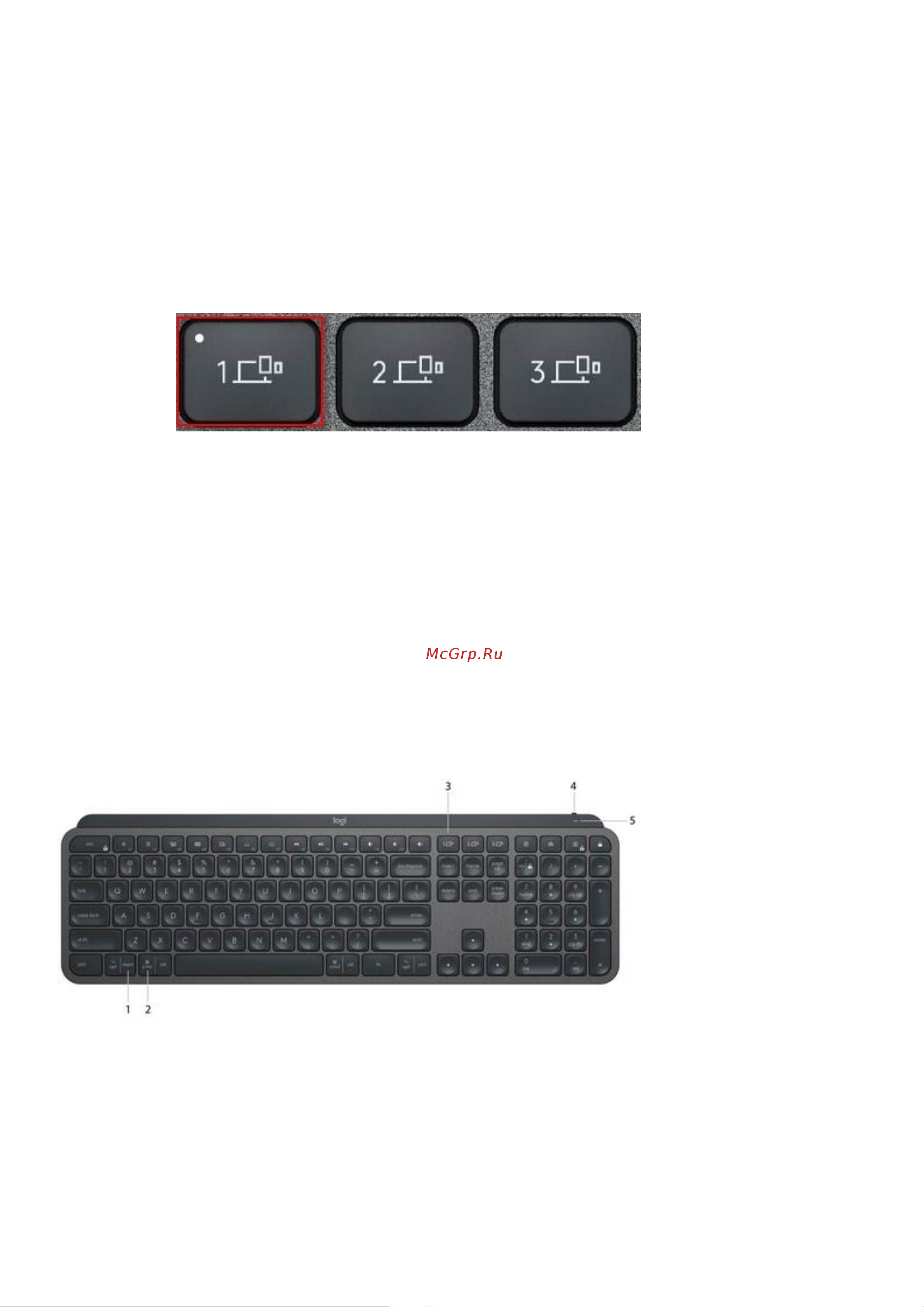 Logitech MX Keys S Combo (русская раскладка) Руководство по эксплуатации онлайн [2/5] 889063