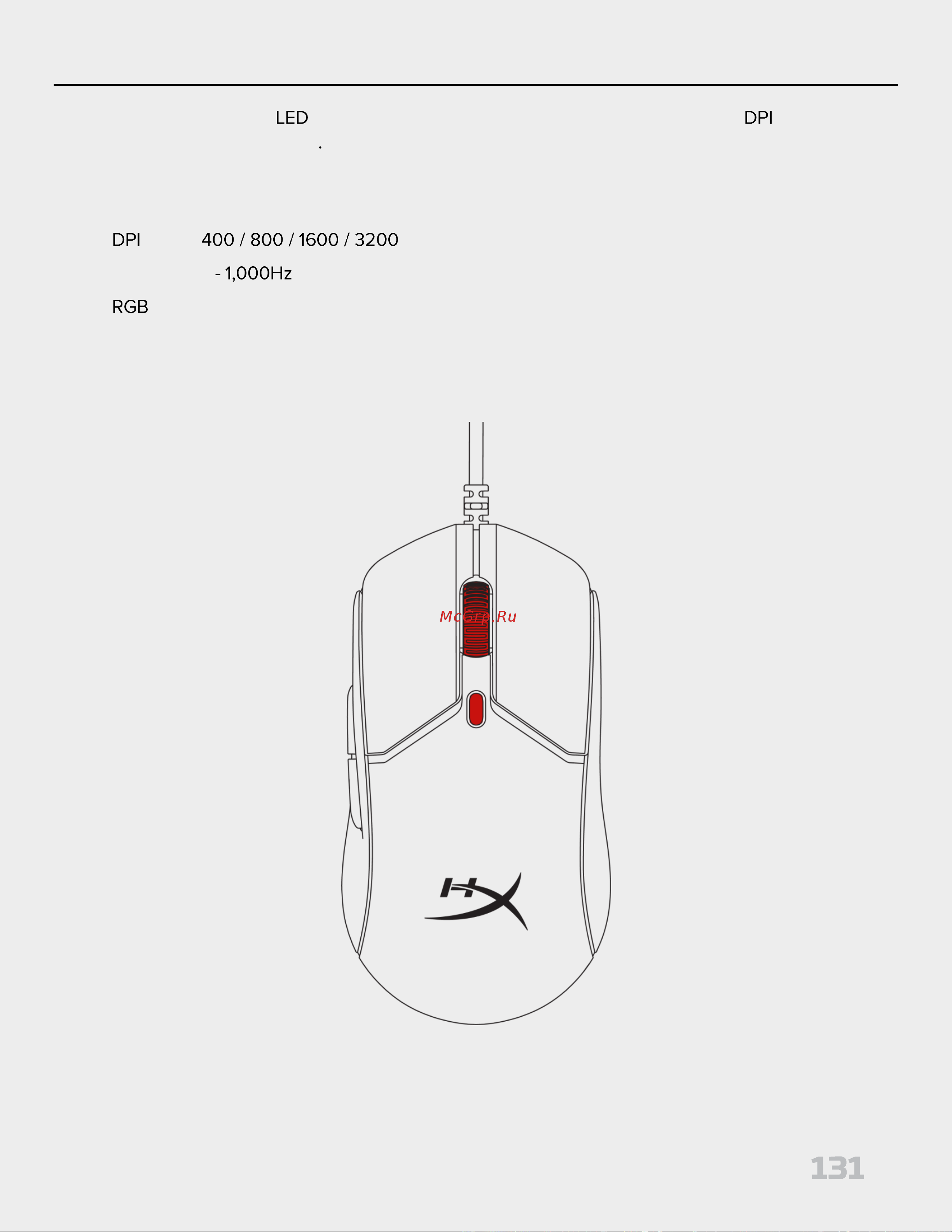 HyperX Pulsefire Haste 2 Black Руководство по эксплуатации онлайн [131/194] 889080