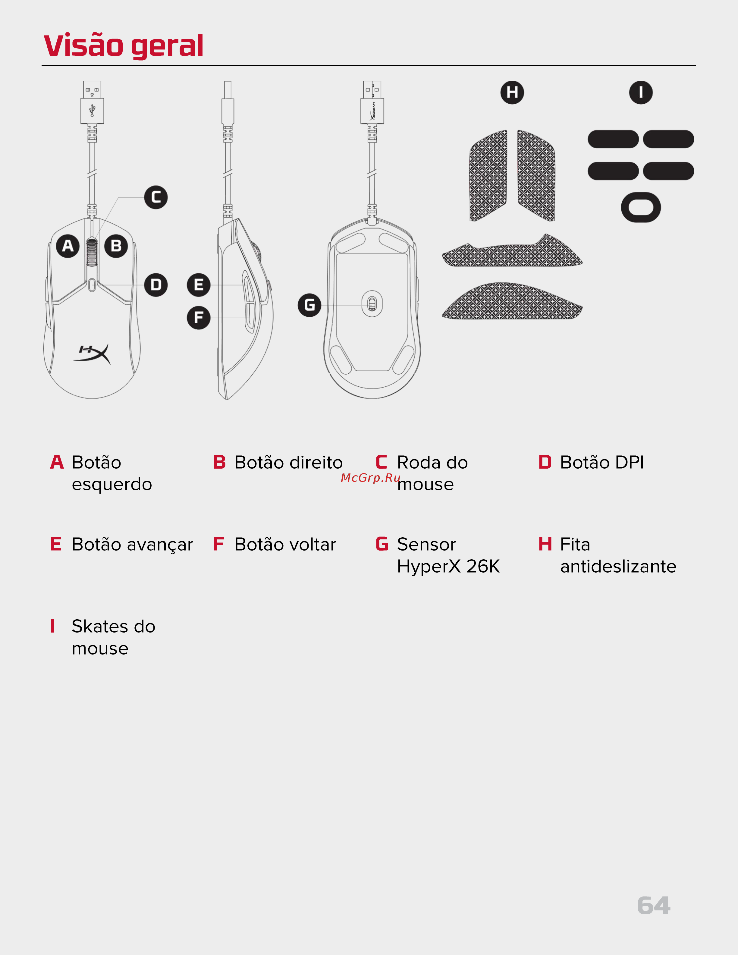 HyperX Pulsefire Haste 2 Black Руководство по эксплуатации онлайн [64/194] 889080