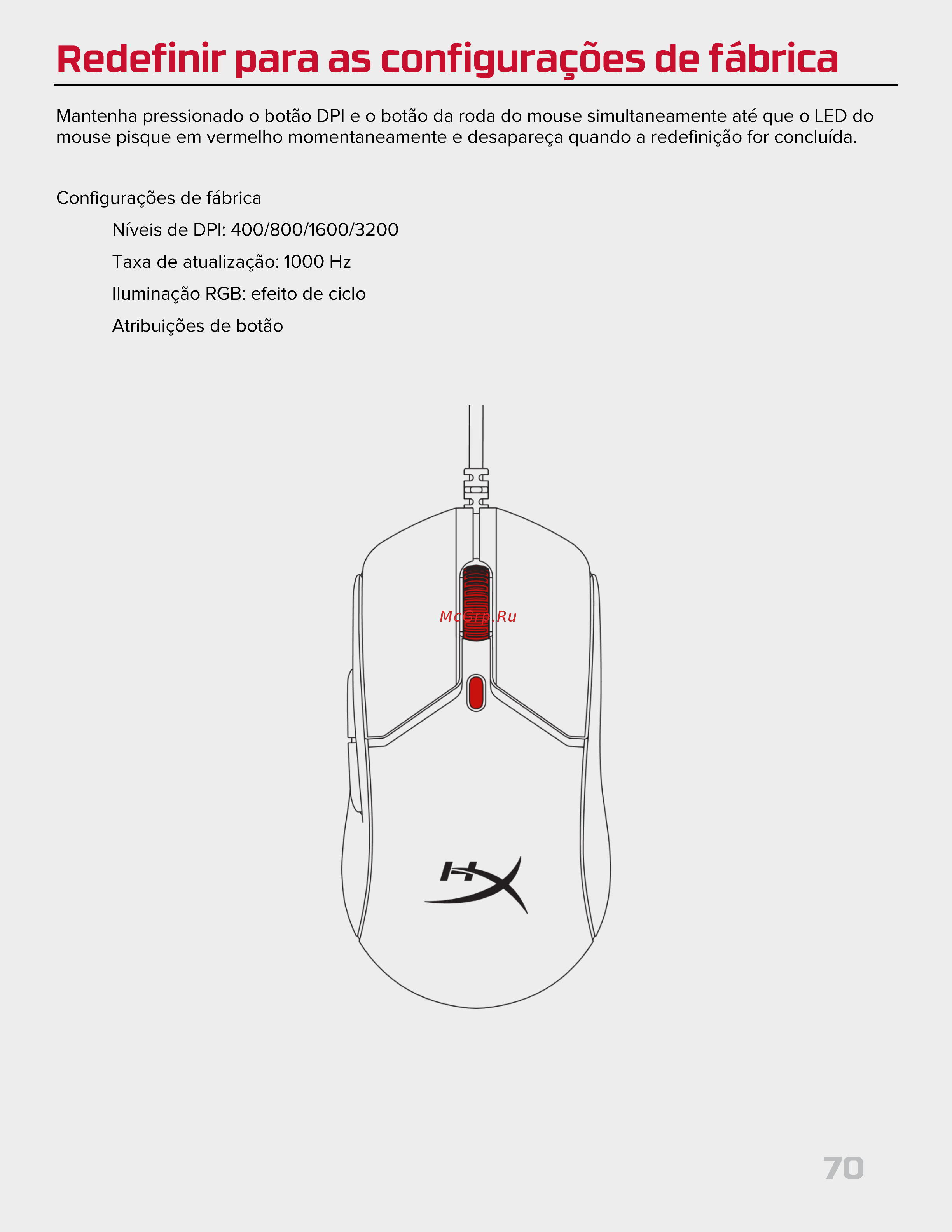 HyperX Pulsefire Haste 2 Black Руководство по эксплуатации онлайн [70/194] 889080