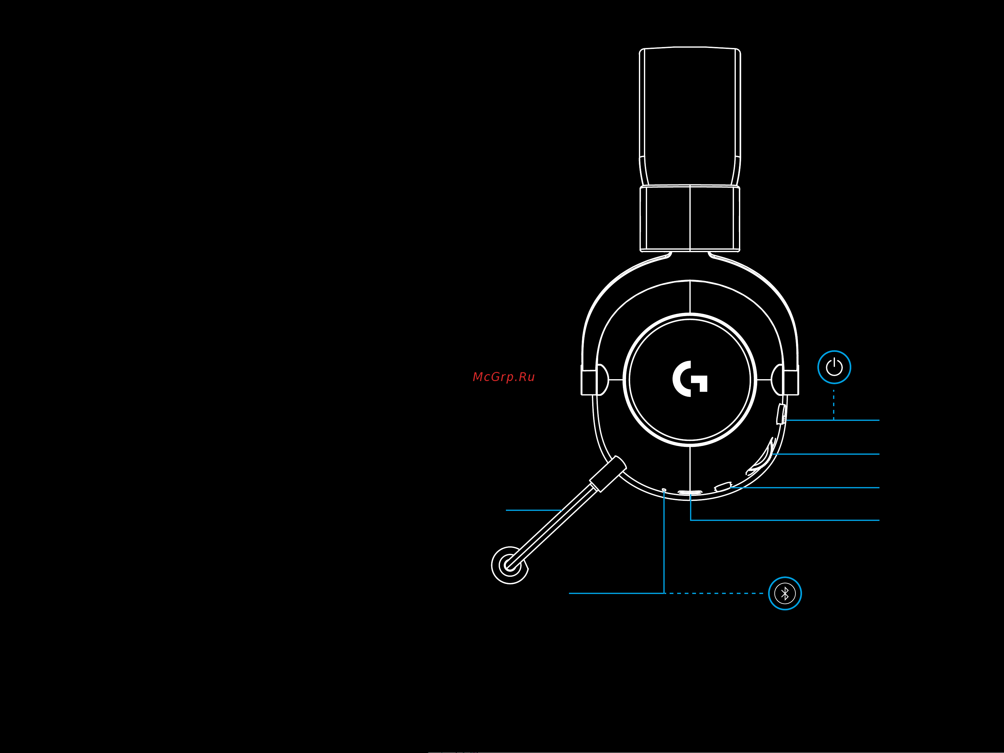 Logitech G PRO X 2 Wireless Black Руководство по эксплуатации онлайн [3/380] 889142