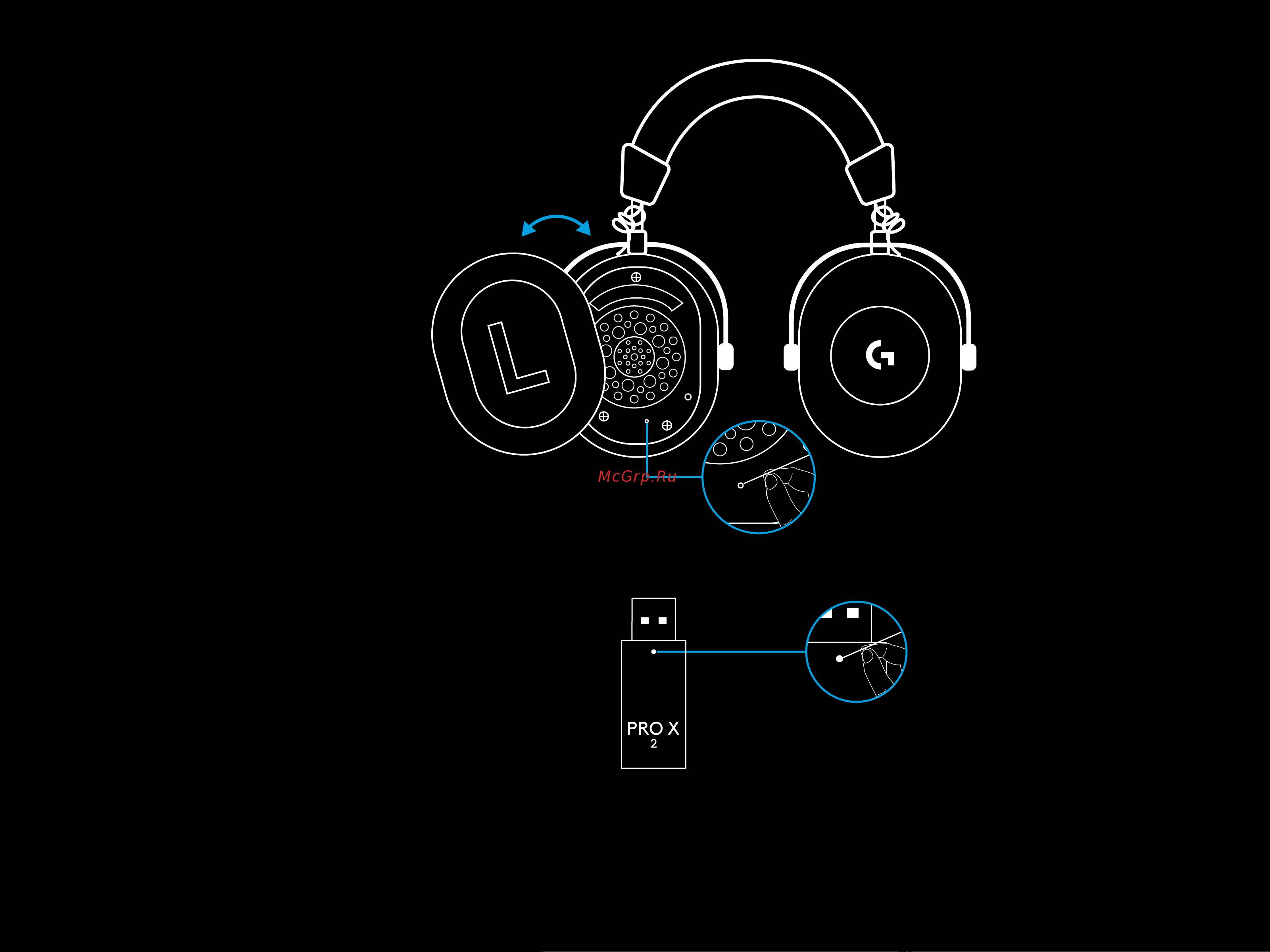 Logitech G PRO X 2 Wireless Black Руководство по эксплуатации онлайн [372/380] 889142