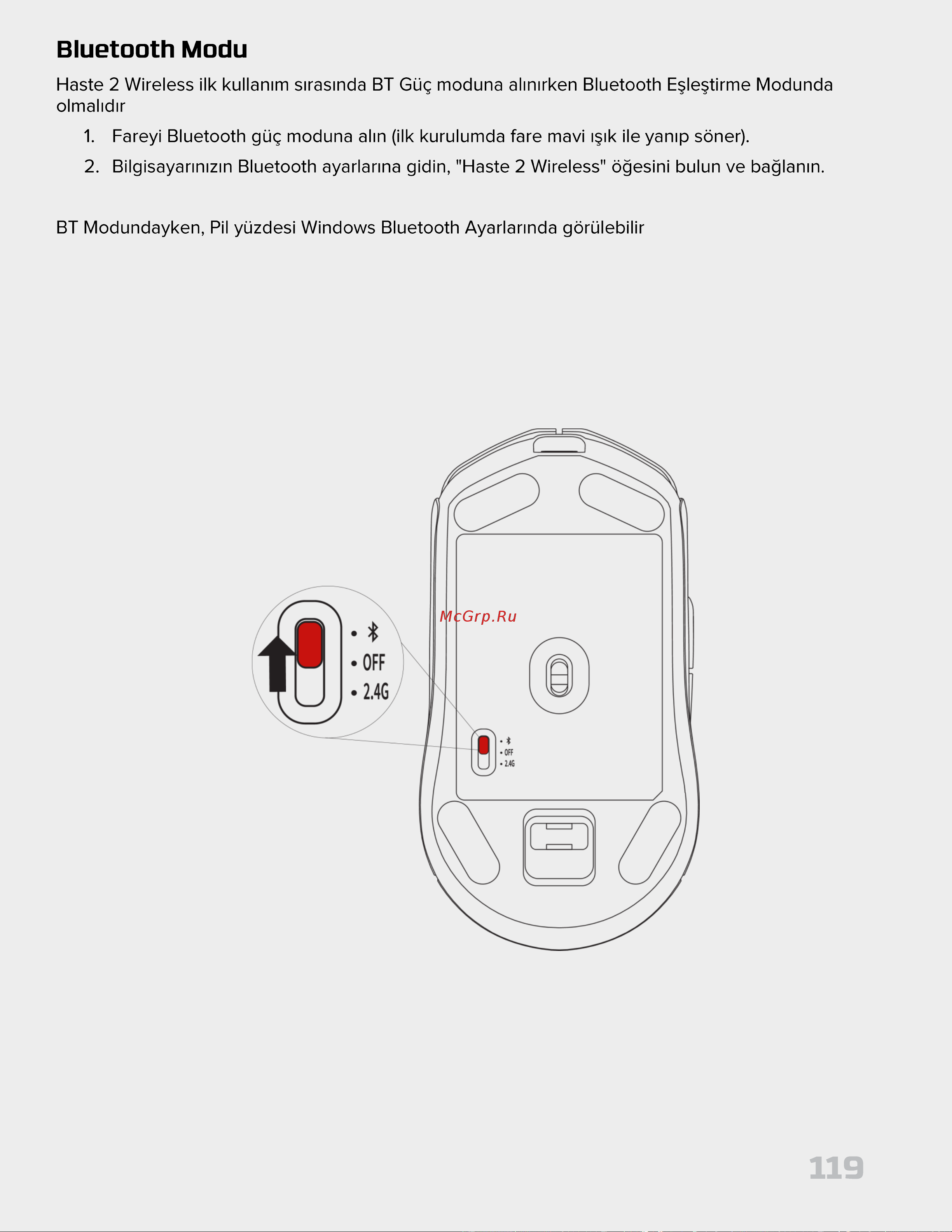HyperX Pulsefire Haste 2 Wireless Black Руководство по эксплуатации онлайн [119/226] 889100