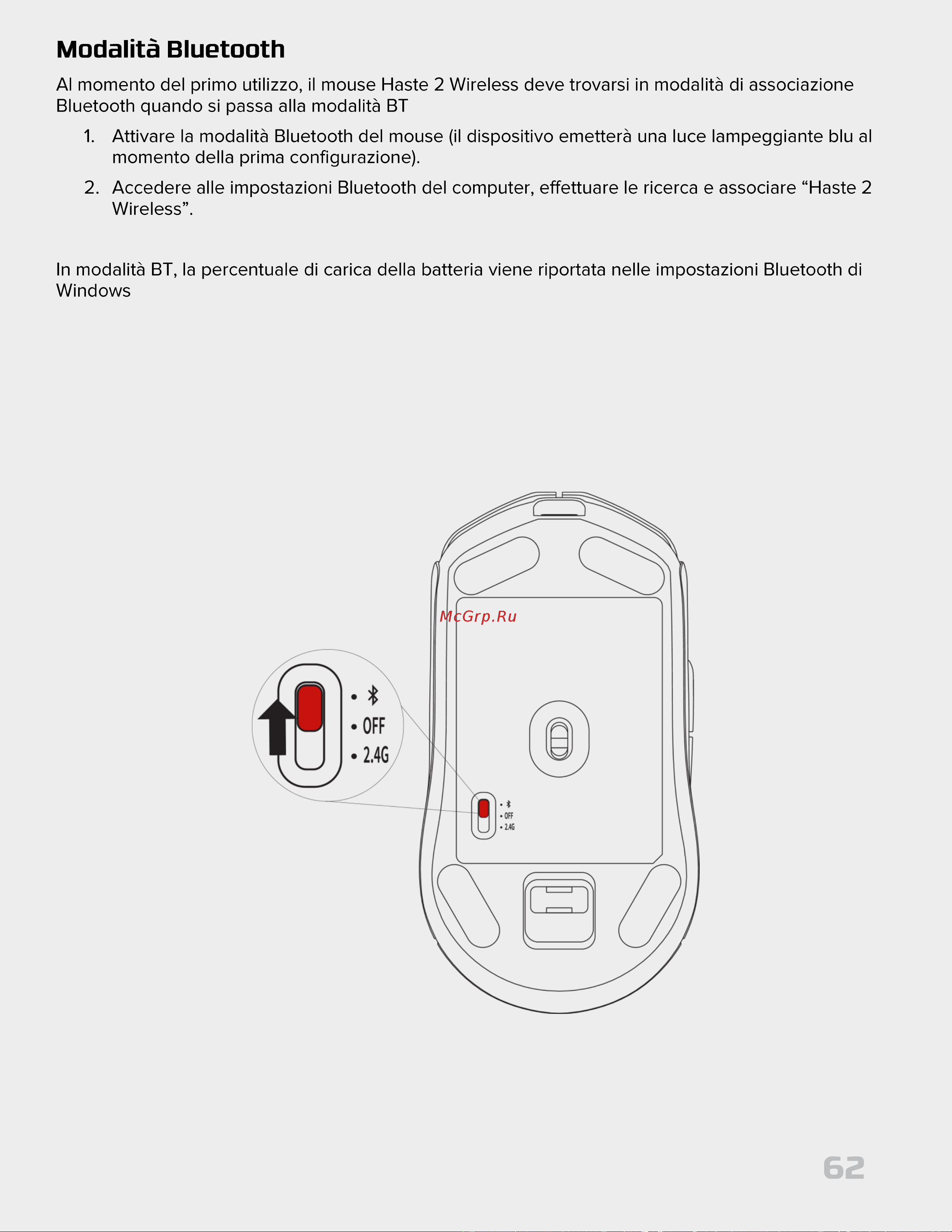 HyperX Pulsefire Haste 2 Wireless Black Руководство по эксплуатации онлайн [62/226] 889100