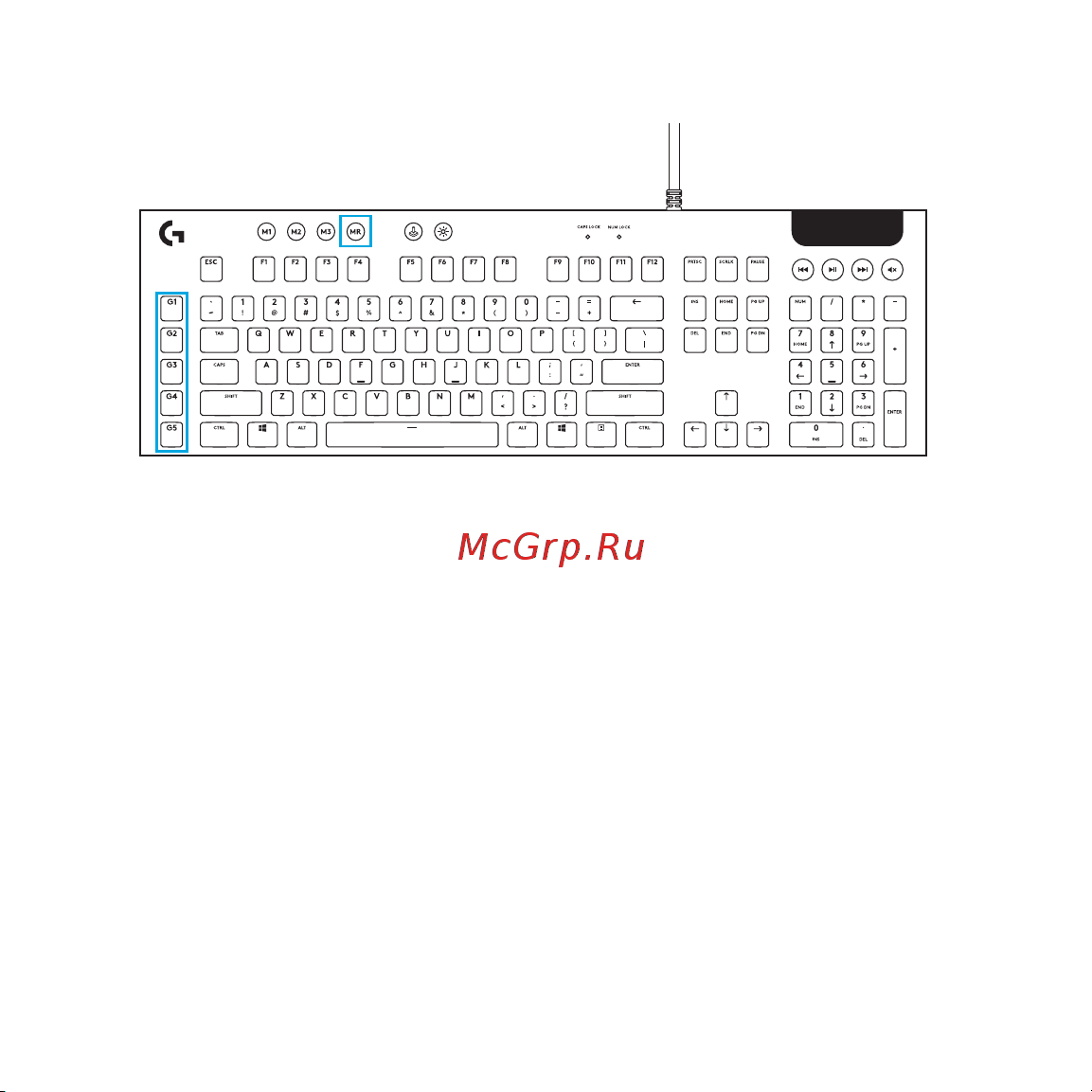 Logitech G813 Linear (русская раскладка) Руководство по эксплуатации онлайн [6/31] 889138