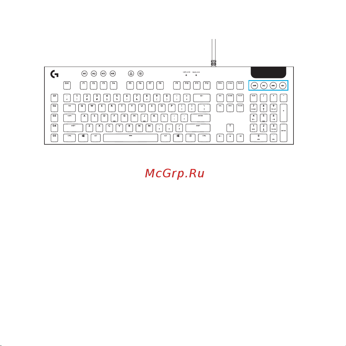 Logitech G813 Linear (русская раскладка) Руководство по эксплуатации онлайн [8/31] 889138