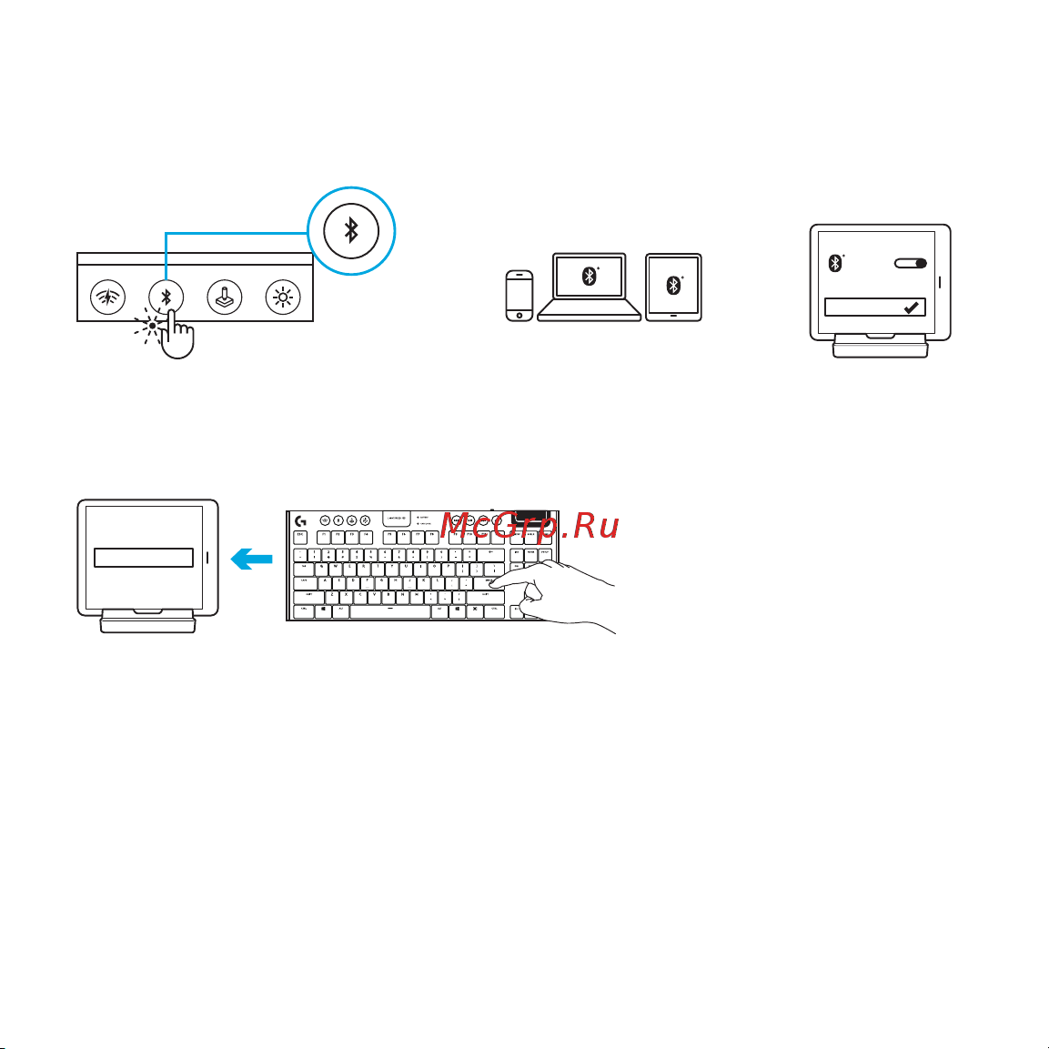 Logitech G913 Tactile (русская раскладка) Руководство по эксплуатации онлайн [202/333] 889131