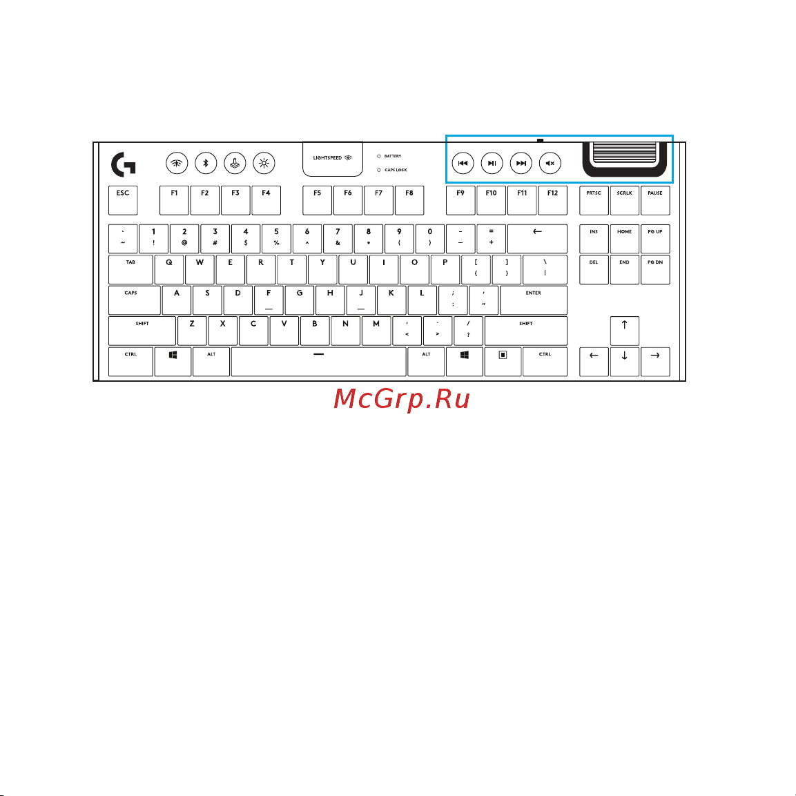 Logitech G913 TKL Black (русская раскладка) Руководство по эксплуатации онлайн [317/333] 889132