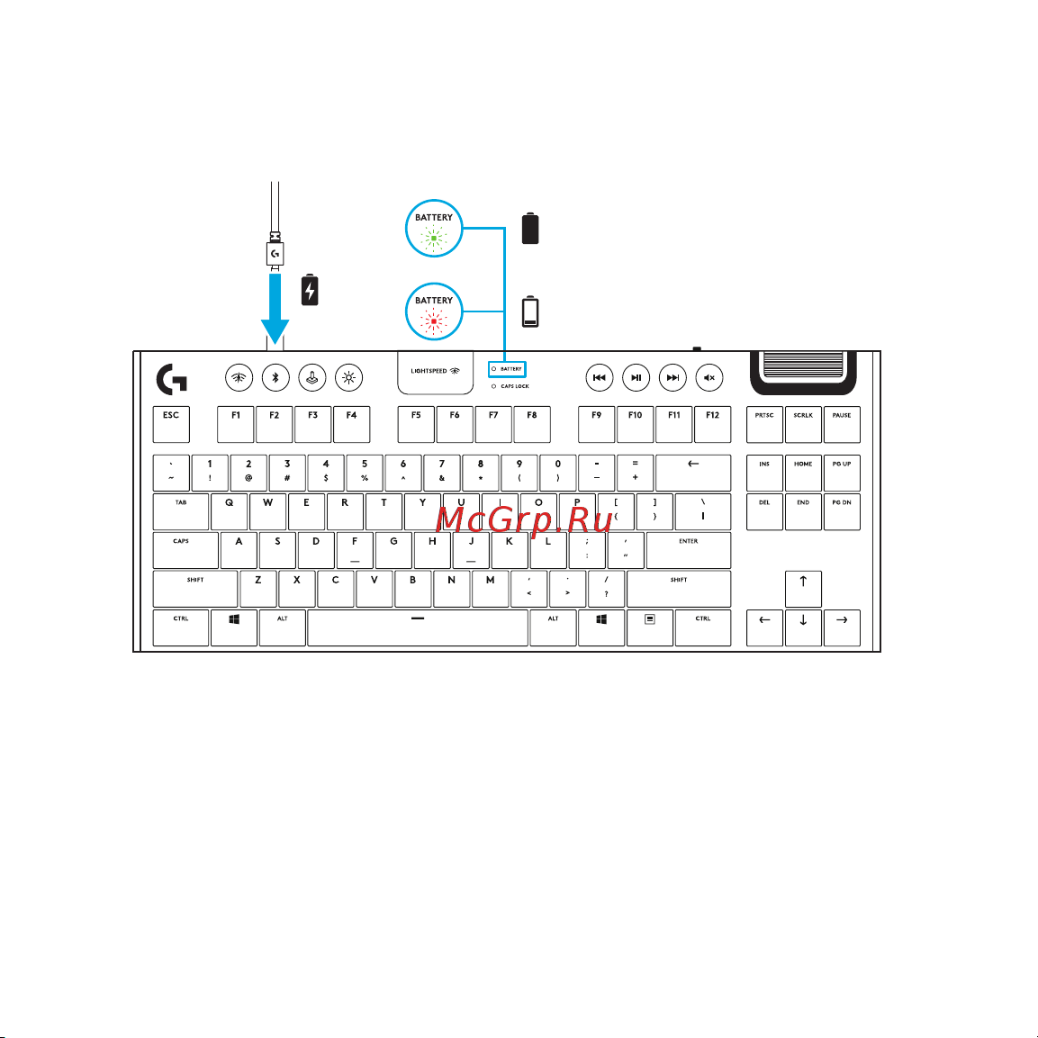 Logitech G913 TKL Black (русская раскладка) Руководство по эксплуатации онлайн [318/333] 889132