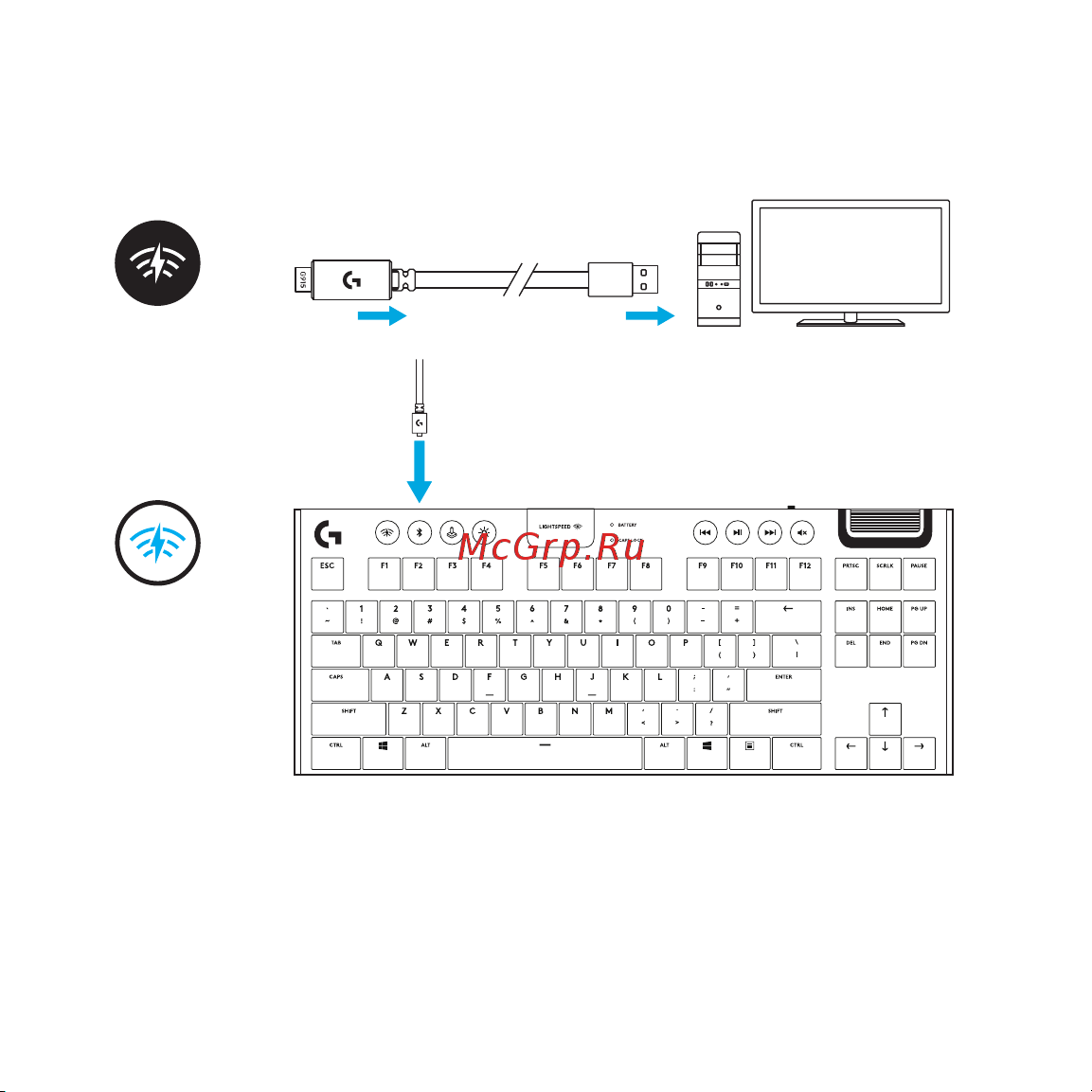 Logitech G913 TKL Black (русская раскладка) Руководство по эксплуатации онлайн [319/333] 889132