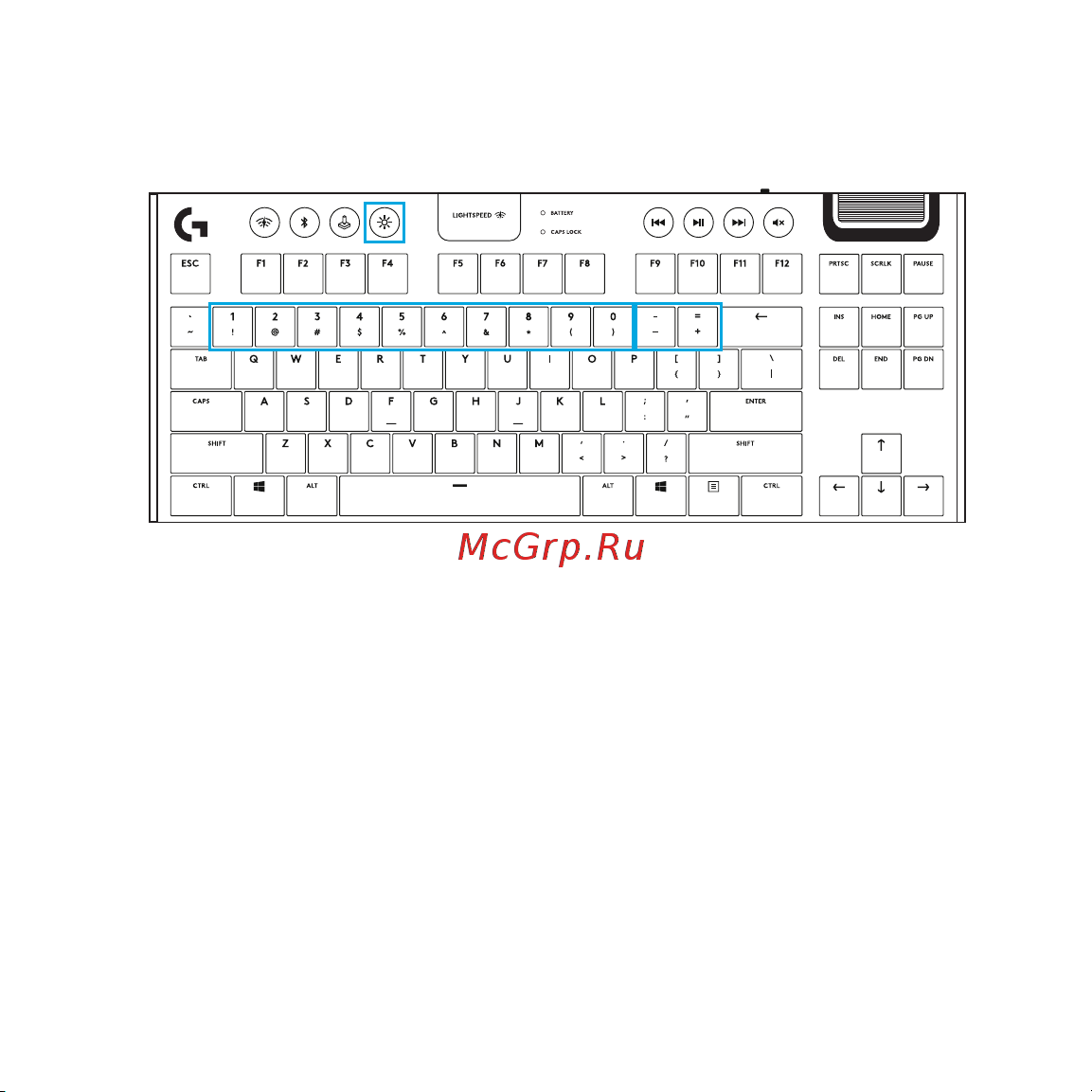 Logitech G913 TKL White (русская раскладка) Руководство по эксплуатации онлайн [128/333] 889133