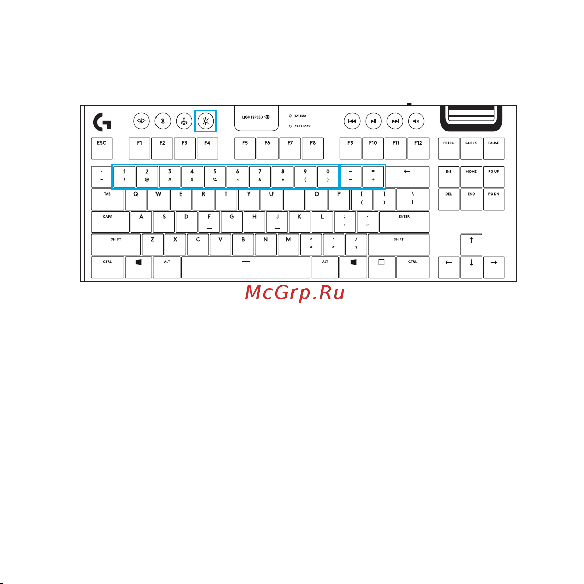Logitech G913 TKL White (русская раскладка) Руководство по эксплуатации онлайн [227/333] 889133