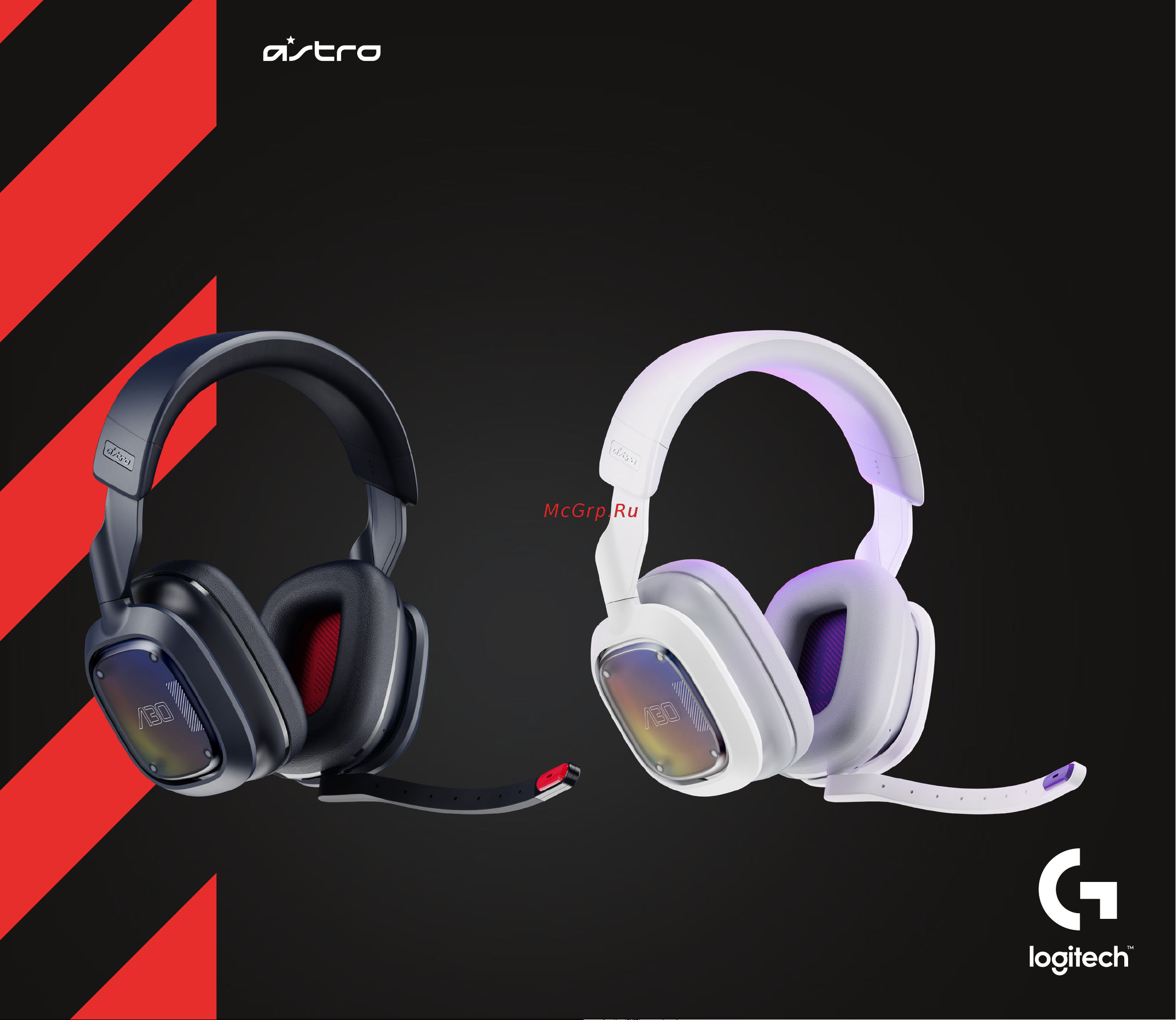 Logitech Astro A30 Lightspeed Wireless Black Руководство по эксплуатации онлайн