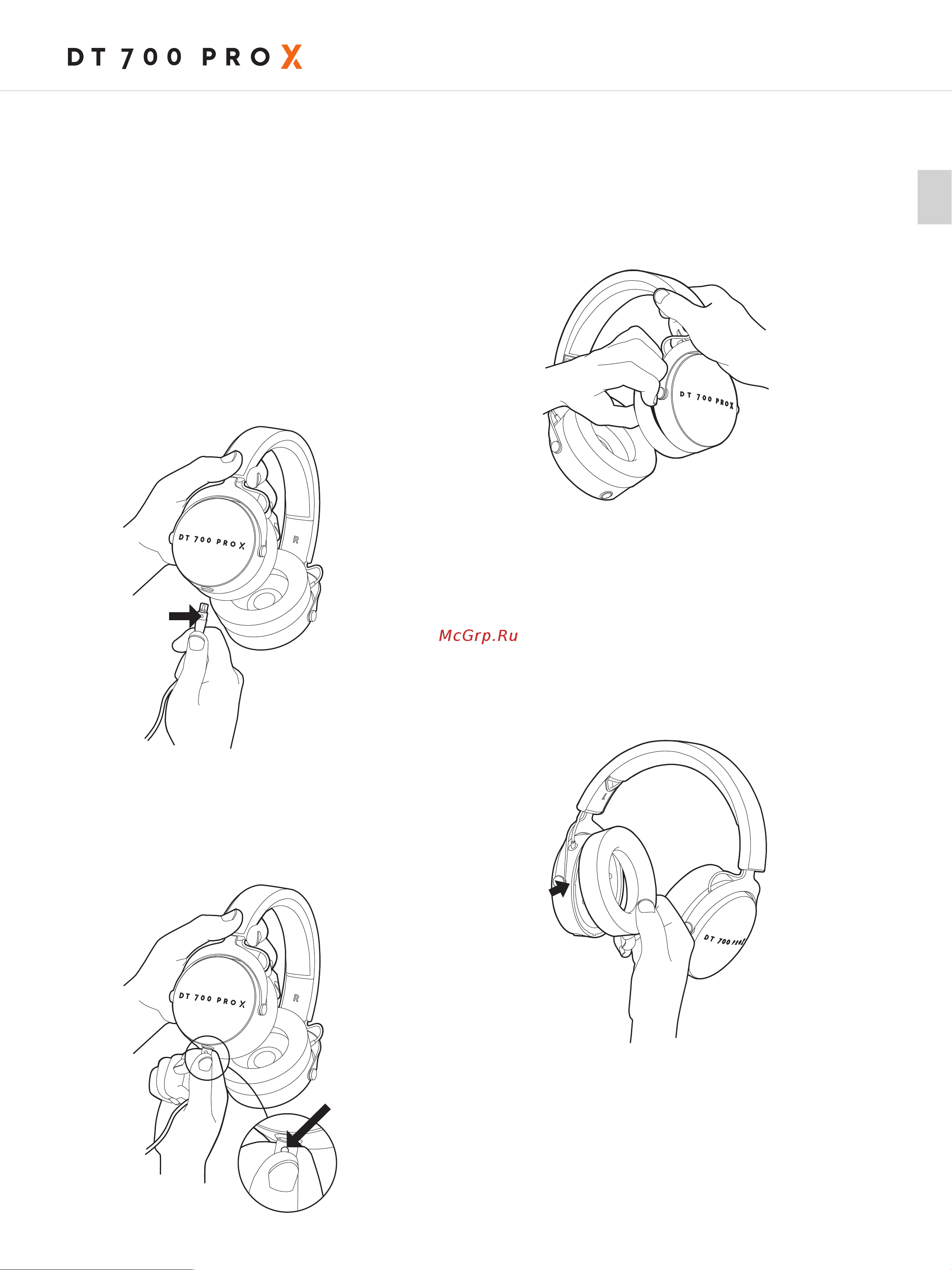Beyerdynamic DT 700 PRO X Руководство по эксплуатации онлайн [9/52] 889148