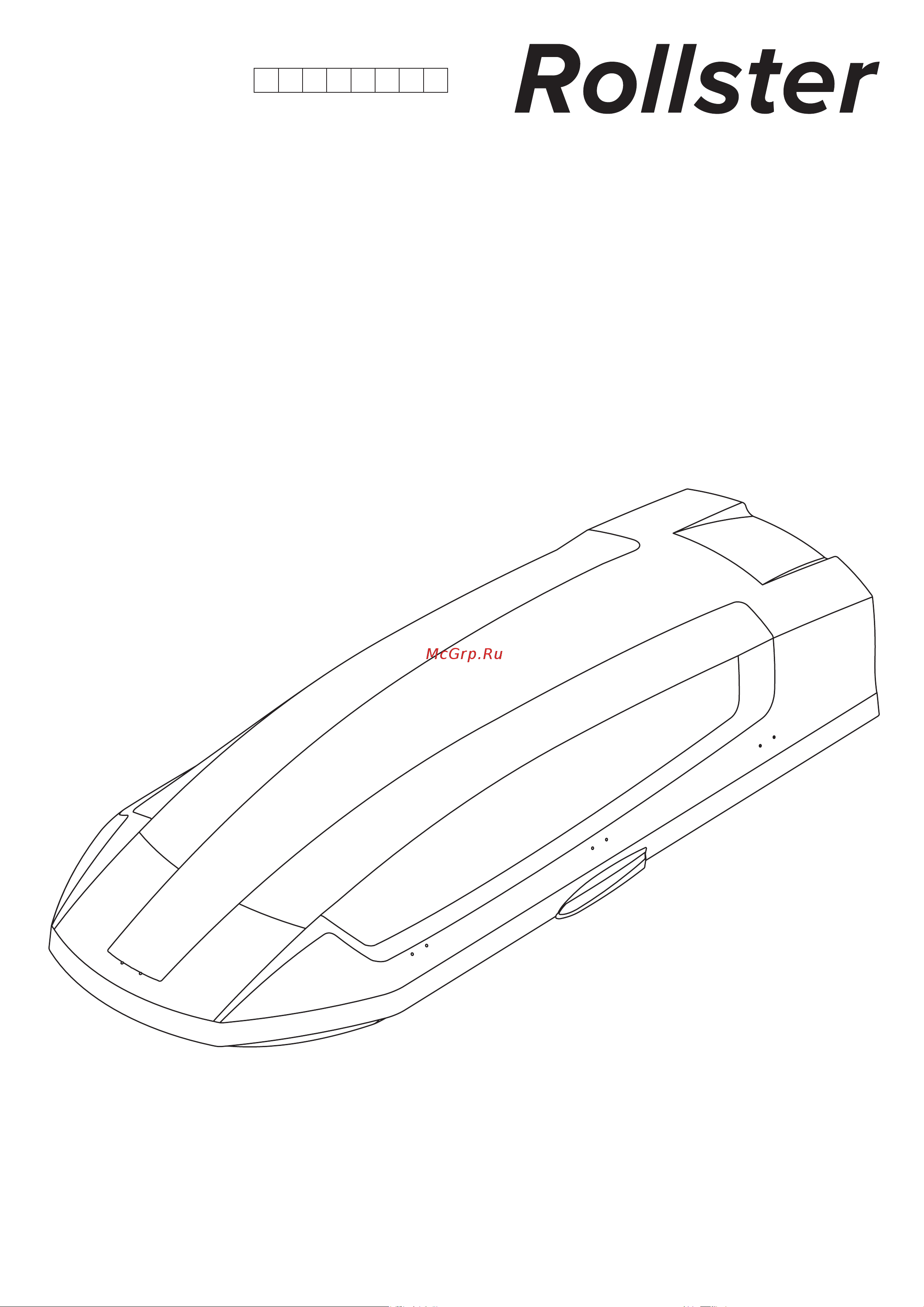 Rollster Mercury XL (24495) Руководство по эксплуатации онлайн