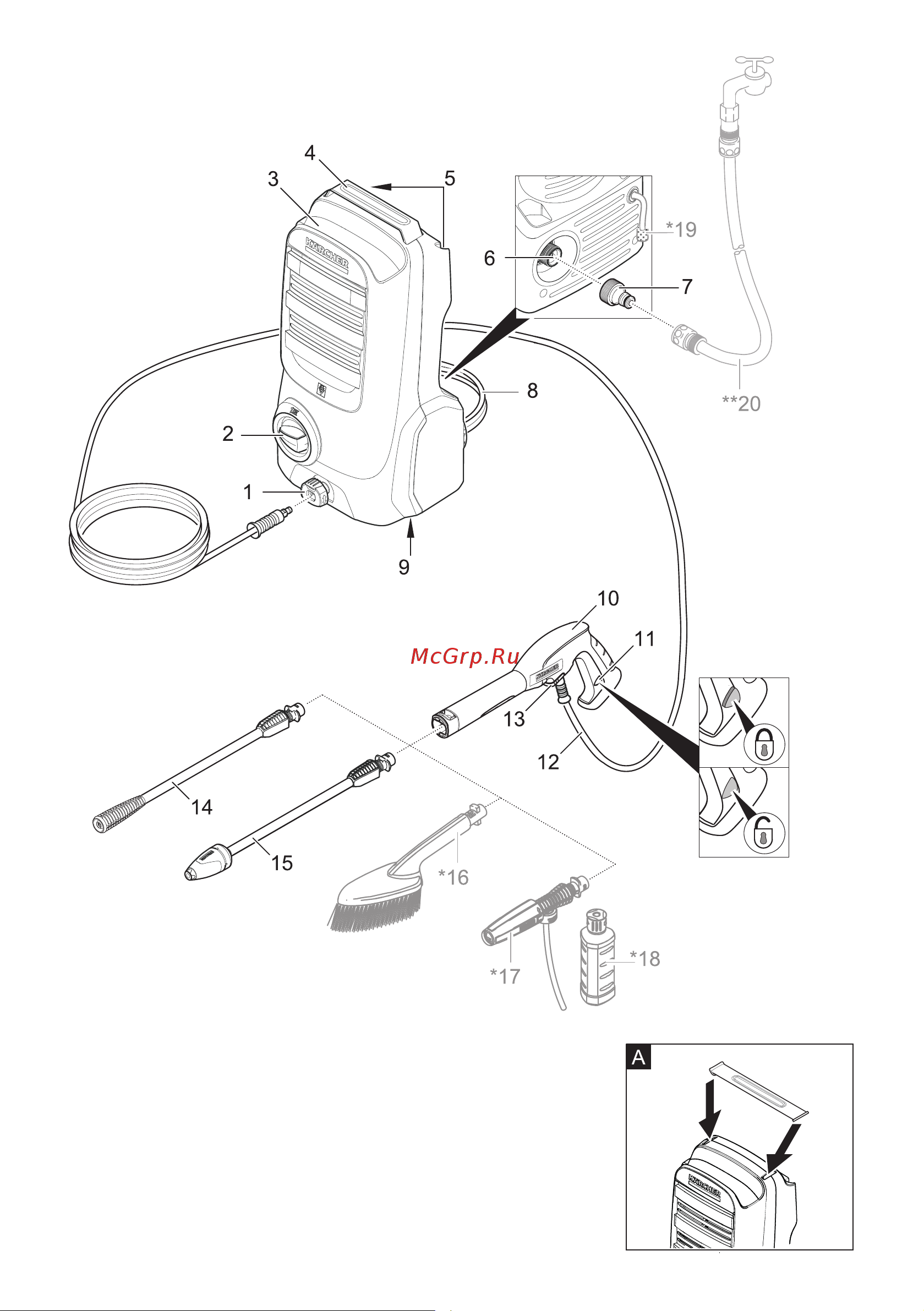 Karcher K 2 Compact (1.673-500.0) Руководство по эксплуатации онлайн [2/116] 890263