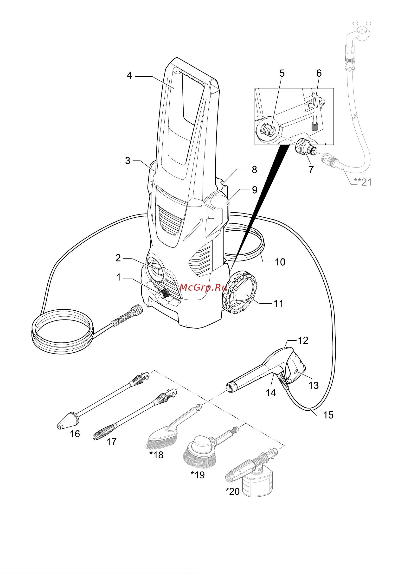 Karcher К 2 EU Руководство по эксплуатации онлайн [2/16] 890278