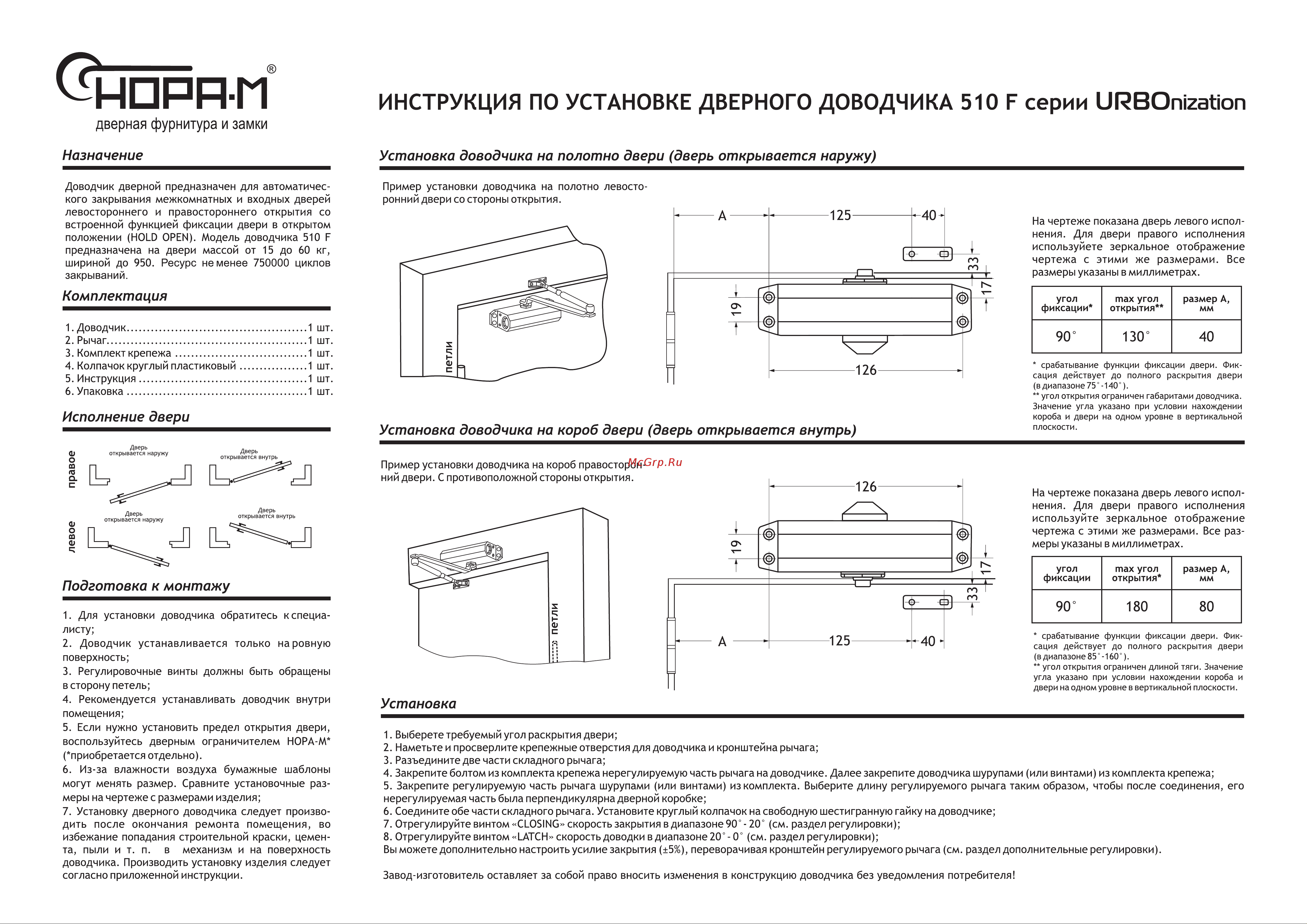НОРА-М 510 F URBOnization 15-60 кг коричневый 18393 Руководство по эксплуатации онлайн