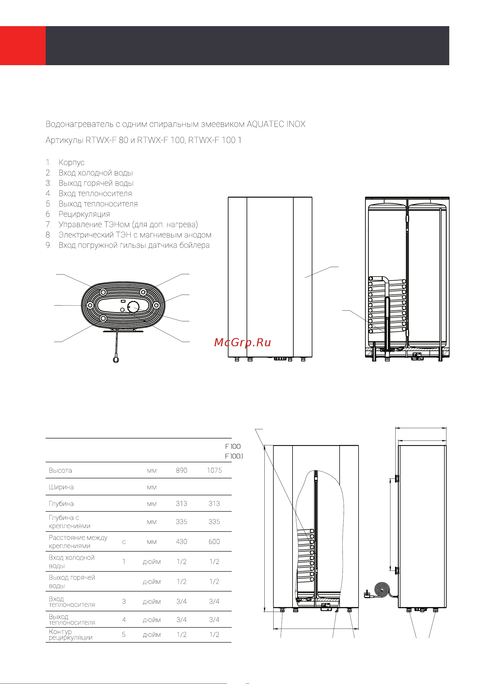 Royal Thermo INOX-F 100 Руководство по эксплуатации онлайн [8/24] 890335