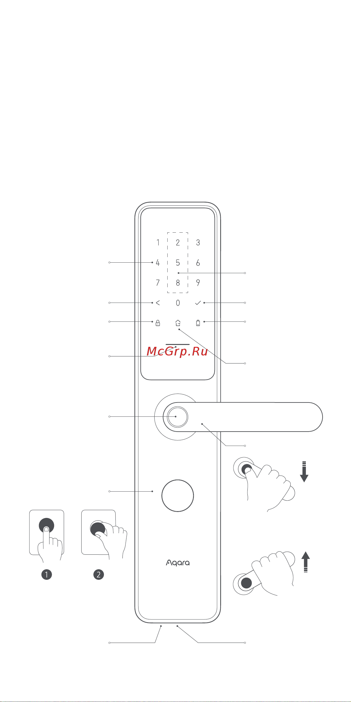 Aqara Smart Door Lock A100 Руководство по эксплуатации онлайн