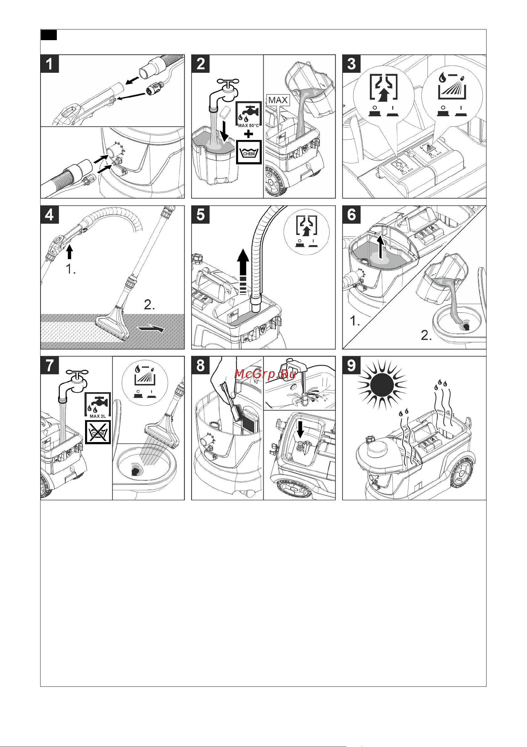 Karcher PUZZI 10/1 1.100-130.0 (11001300) Руководство по эксплуатации онлайн [2/148] 890369