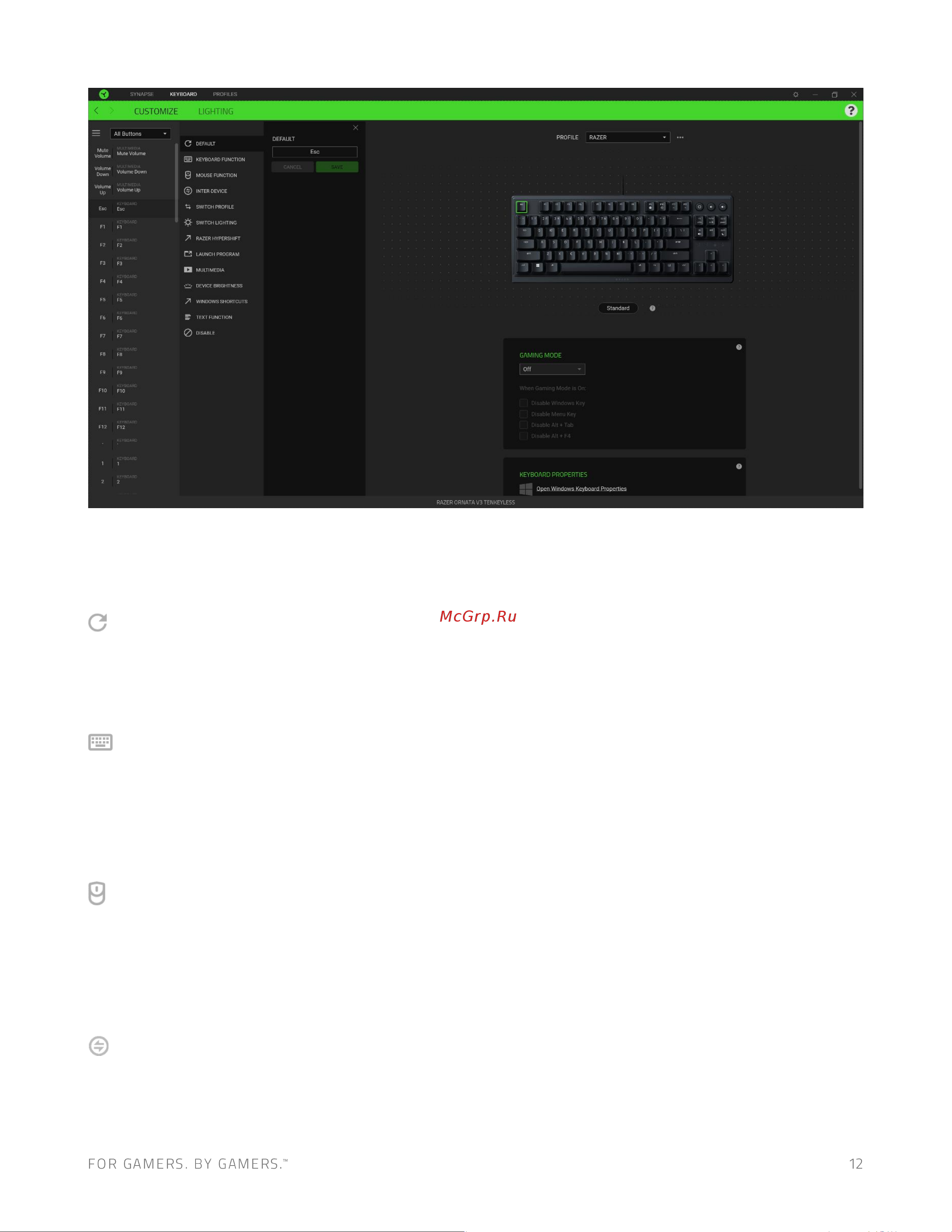 Razer Ornata V3 TKL (RZ03-04881600-R3R1) Руководство по эксплуатации онлайн [13/23] 890476