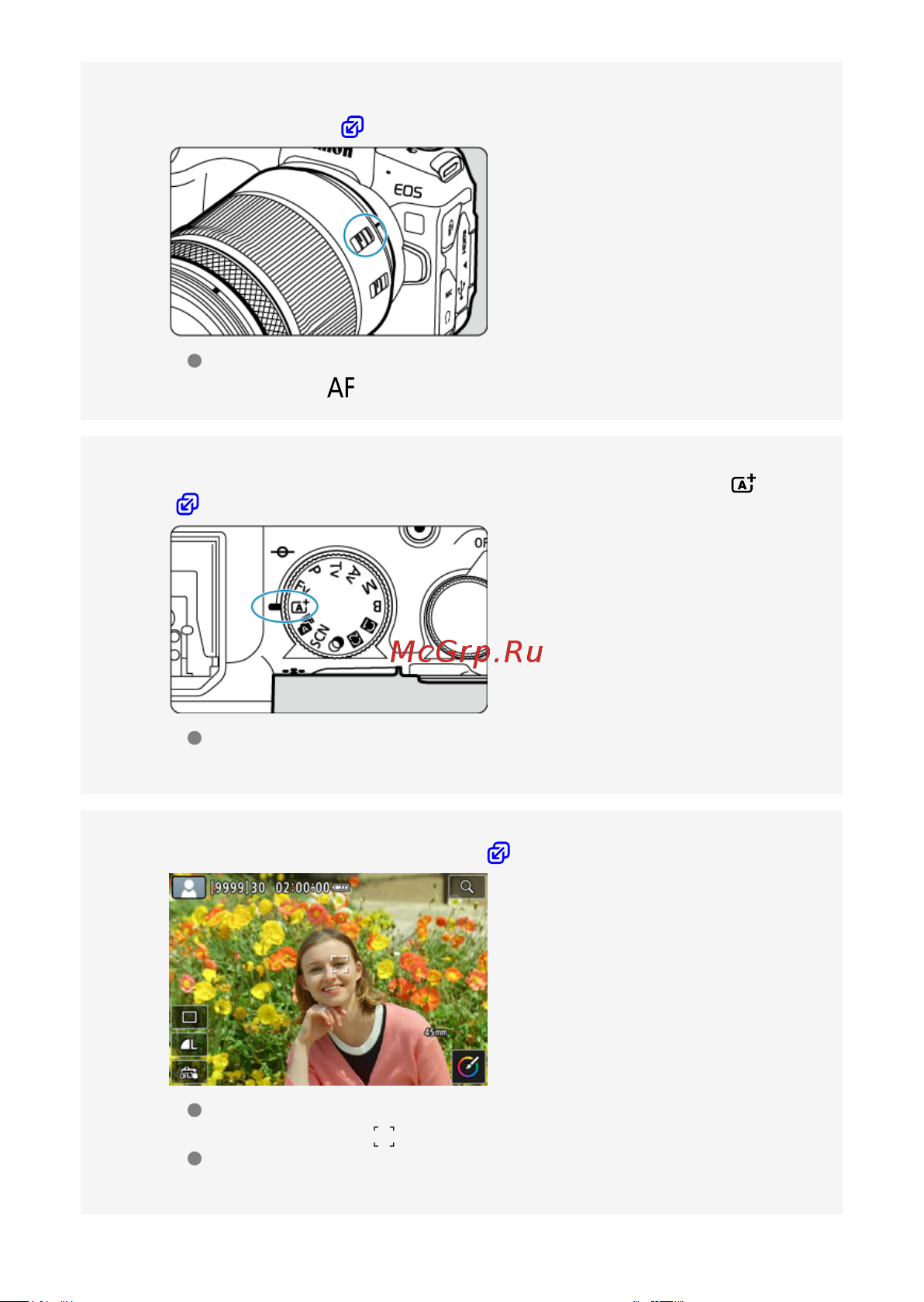 Canon EOS R8 Body Руководство по эксплуатации онлайн [18/989] 890544