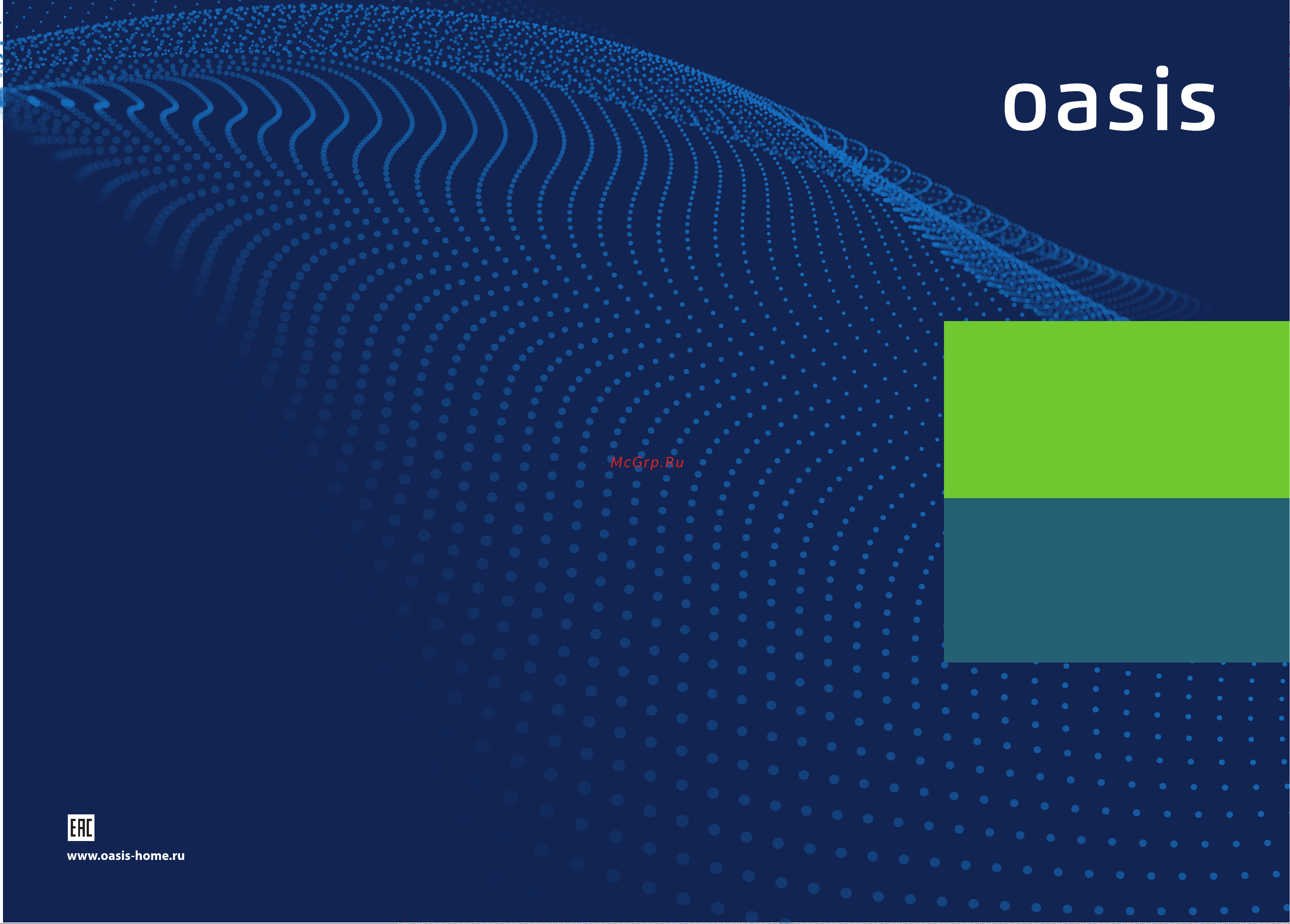 Oasis 20 KG Руководство по эксплуатации онлайн